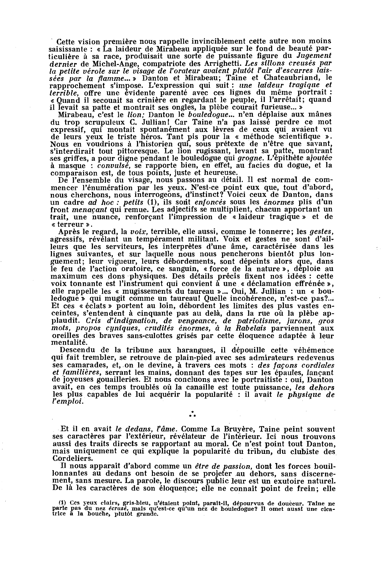 Prévisualisation du document Danton d'après Hippolyte Taine
