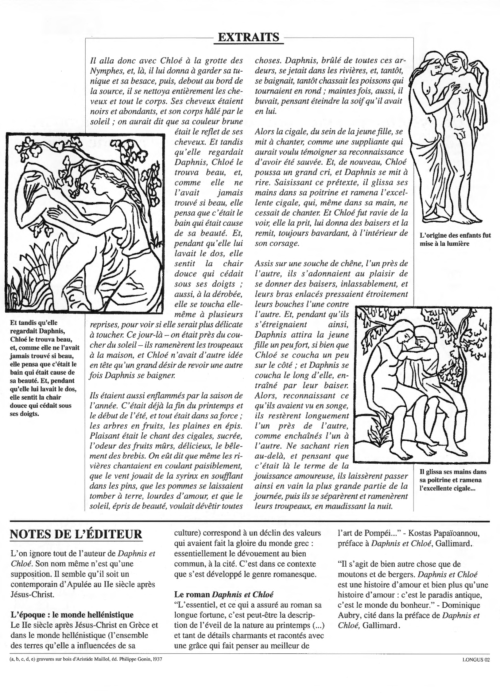 Prévisualisation du document Daphnis et Chloé de Longus