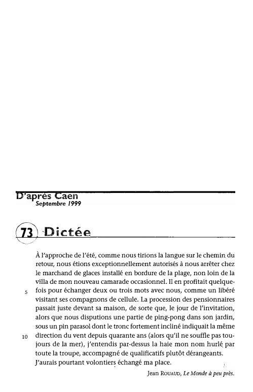 Prévisualisation du document D'après Caen - Septembre 1999