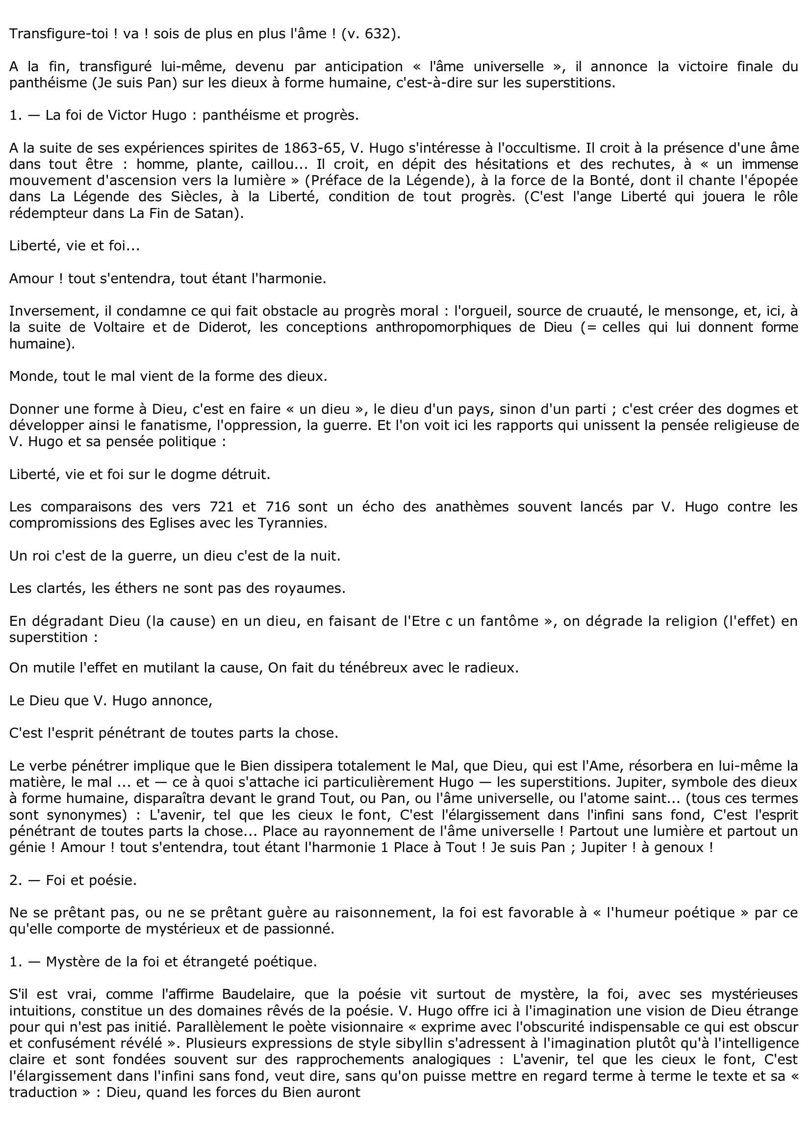 Prévisualisation du document D'après VICTOR HUGO : Le Satyre (v. 709-726) - Commentaire