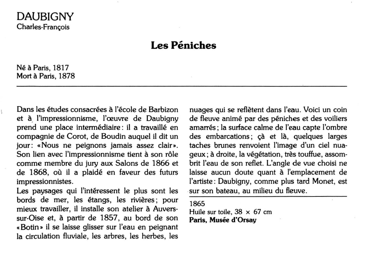Prévisualisation du document DAUBIGNY Charles-François : Les Péniches