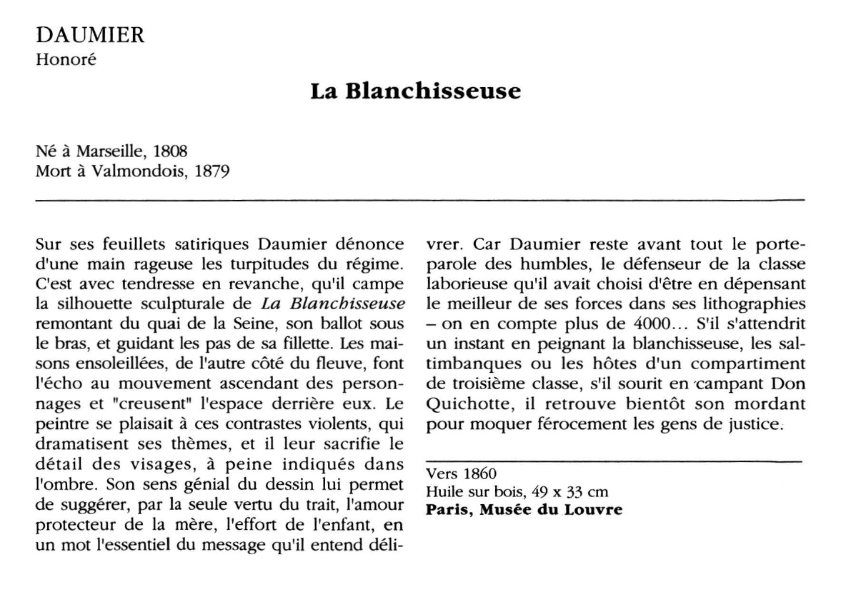 Prévisualisation du document DAUMIER Honoré : La Blanchisseuse