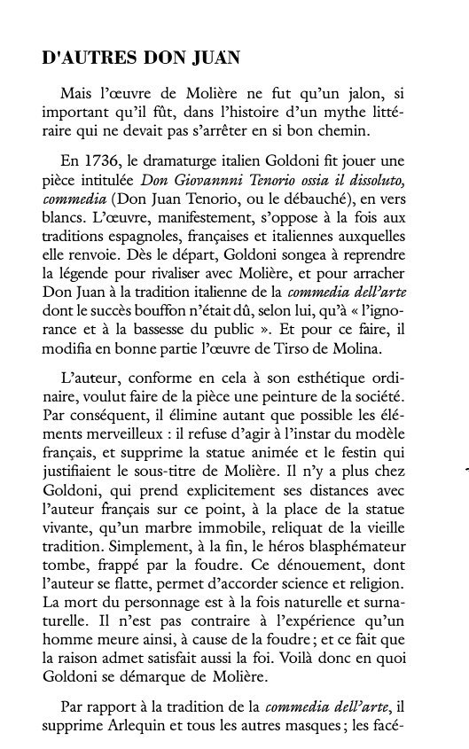 Prévisualisation du document D'AUTRES DON JUAN: Goldoni, Mozart, Byron, Baudelaire
