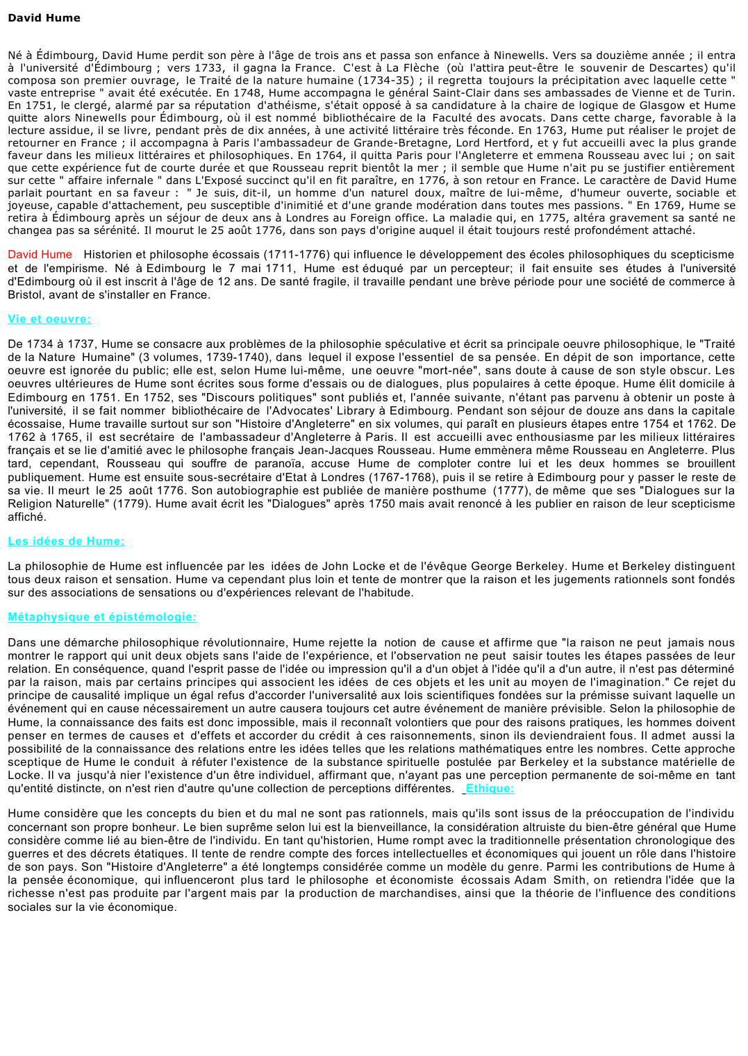Prévisualisation du document David Hume