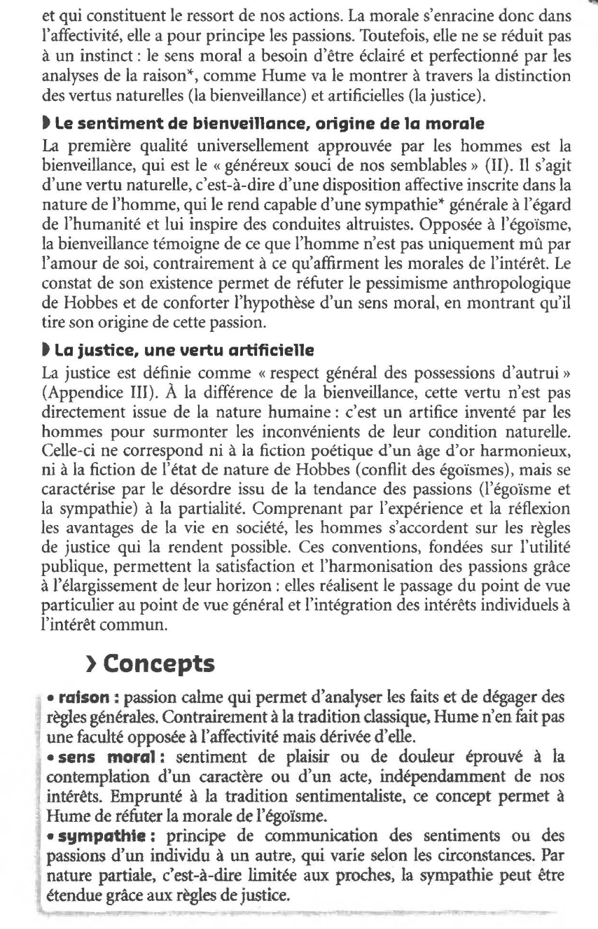 Prévisualisation du document DAVID HUME : ENQUETE SUR LES PRINCIPES DE LA MORALE (Résumé & Analyse)