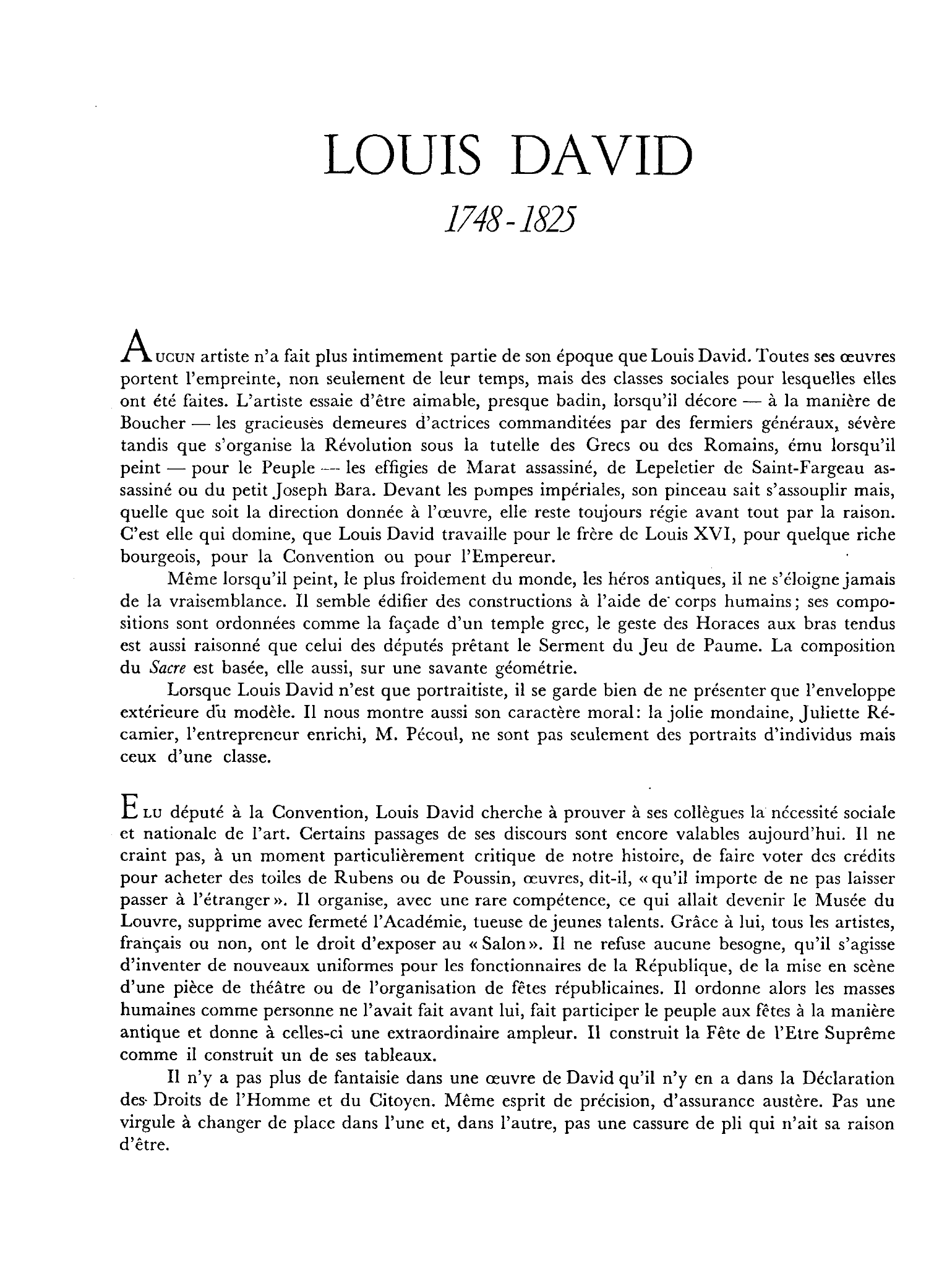 Prévisualisation du document David, Jacques, Louis