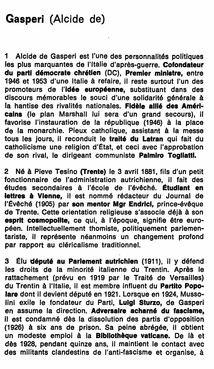Prévisualisation du document De Gasperi, Alcide