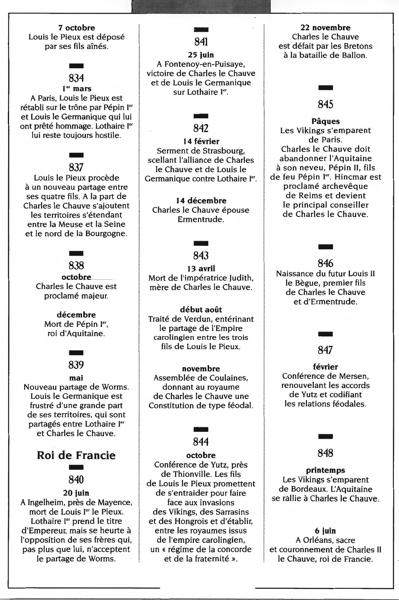 Prévisualisation du document De la naissance de Charles le Chauve au couronnement d'Orléans