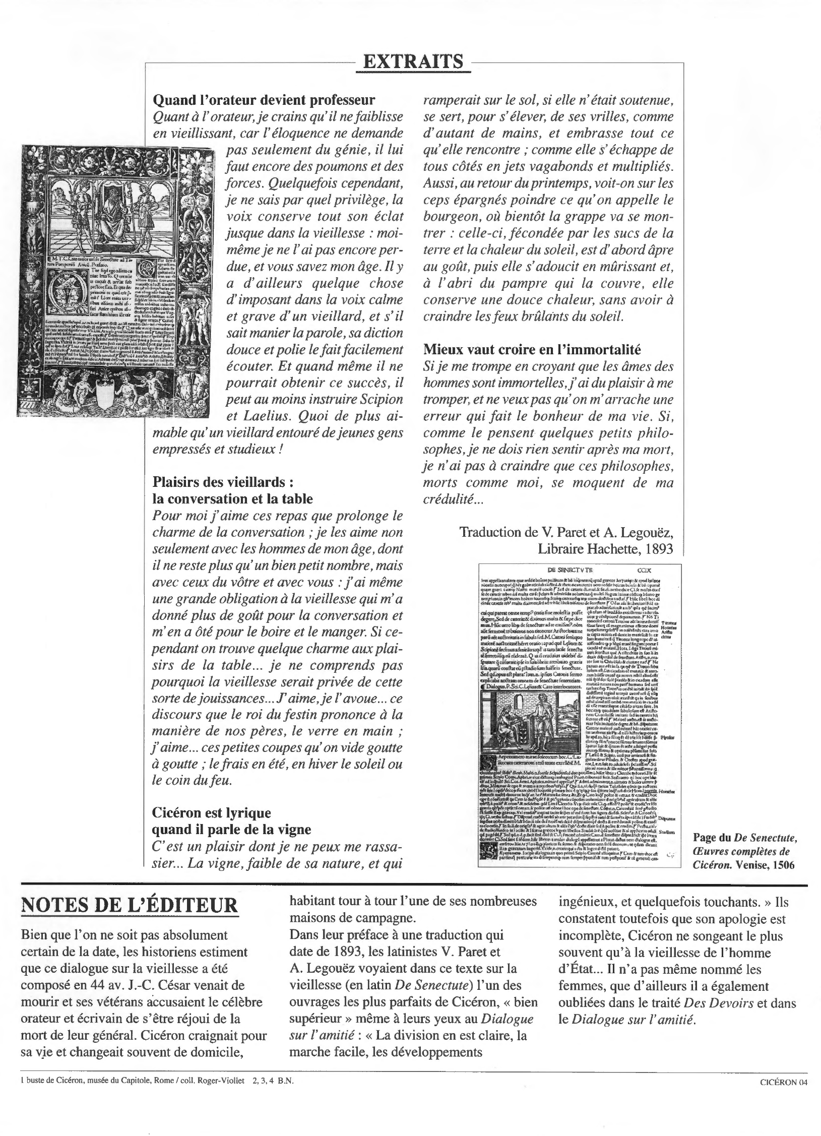 Prévisualisation du document De la vieillesse de Cicéron