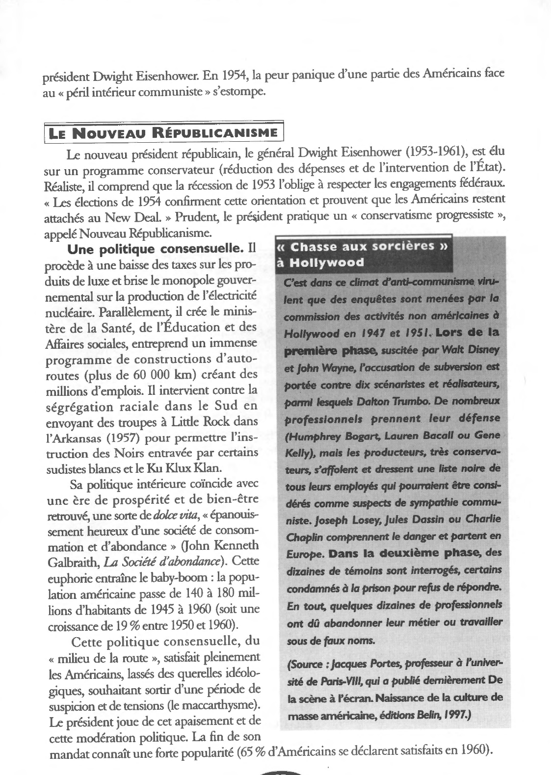 Prévisualisation du document DE L'APRÈS-GUERRE AU « NOUVEAU RÉPUBLICANISME » (1945- 1960) - HISTOIRE