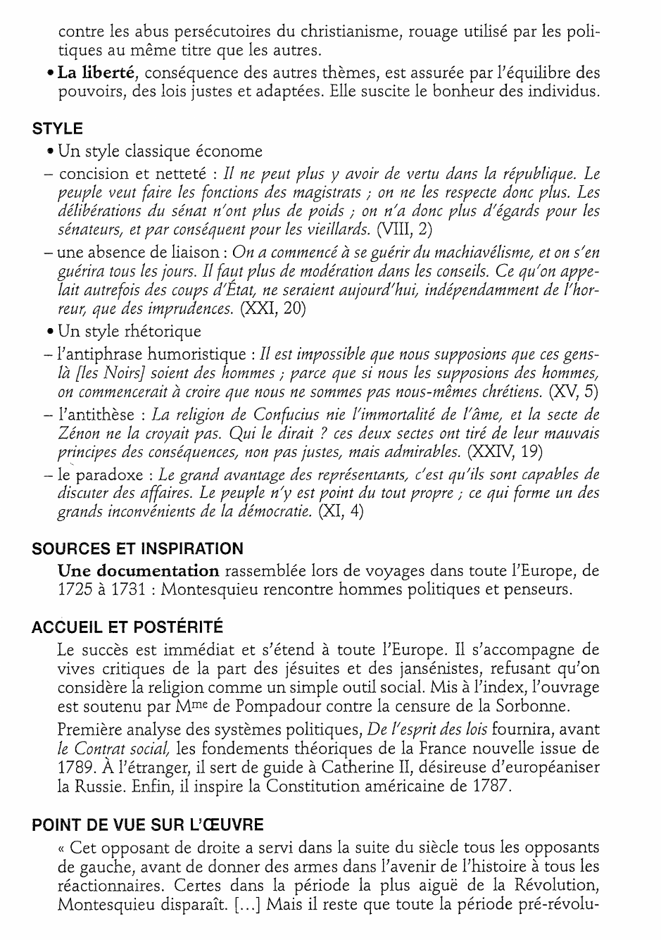 Prévisualisation du document De l’esprit des lois de Charles-Louis de Sécondat, baron de Montesquieu (analyse détaillée)