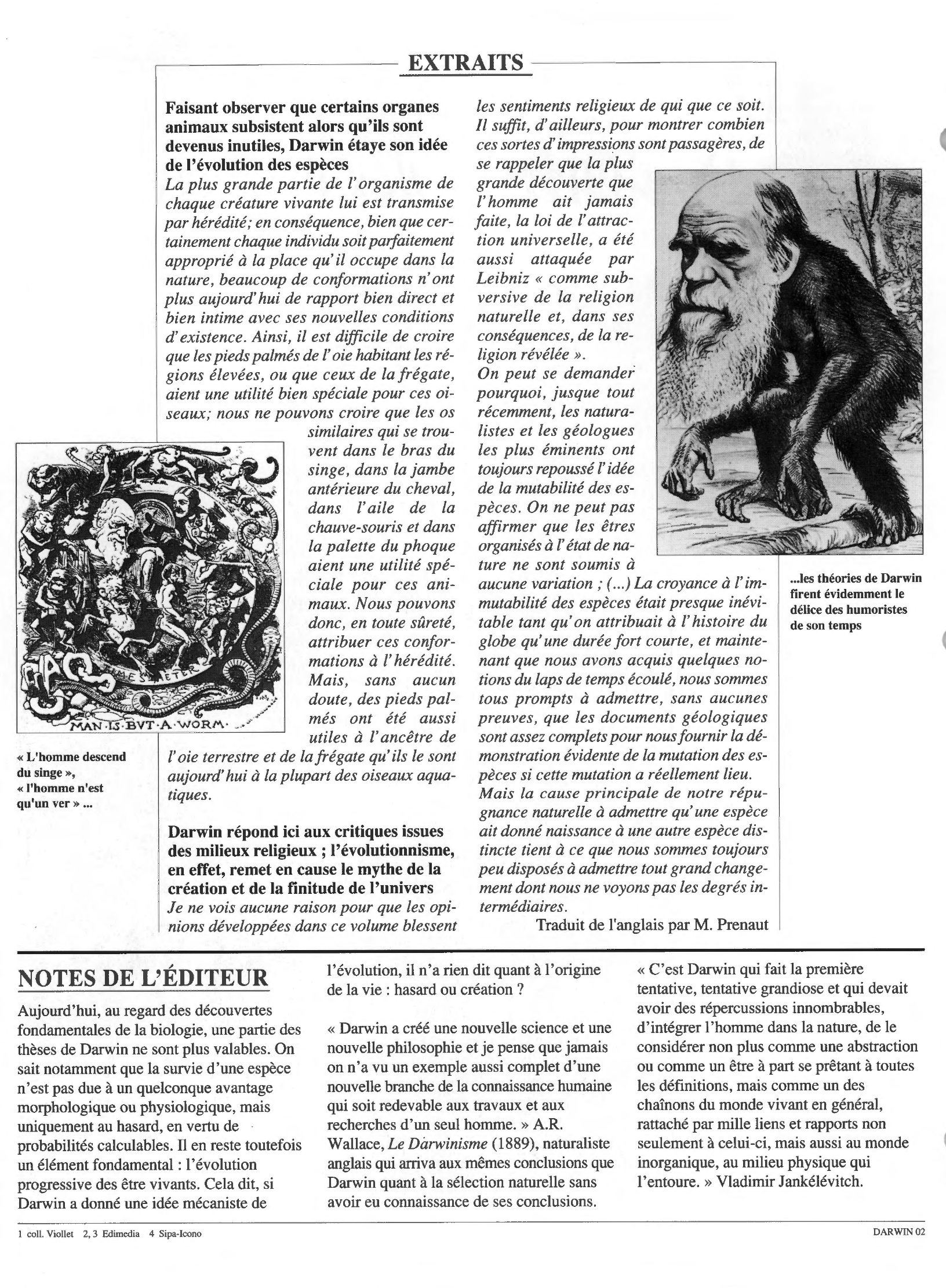 Prévisualisation du document De l'Origine des espèces de Darwin