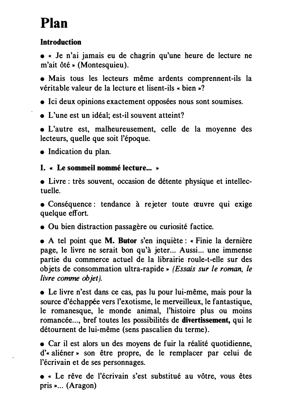 Prévisualisation du document De l'utilité de la lecture pour Bossuet, Arago et Bousquet