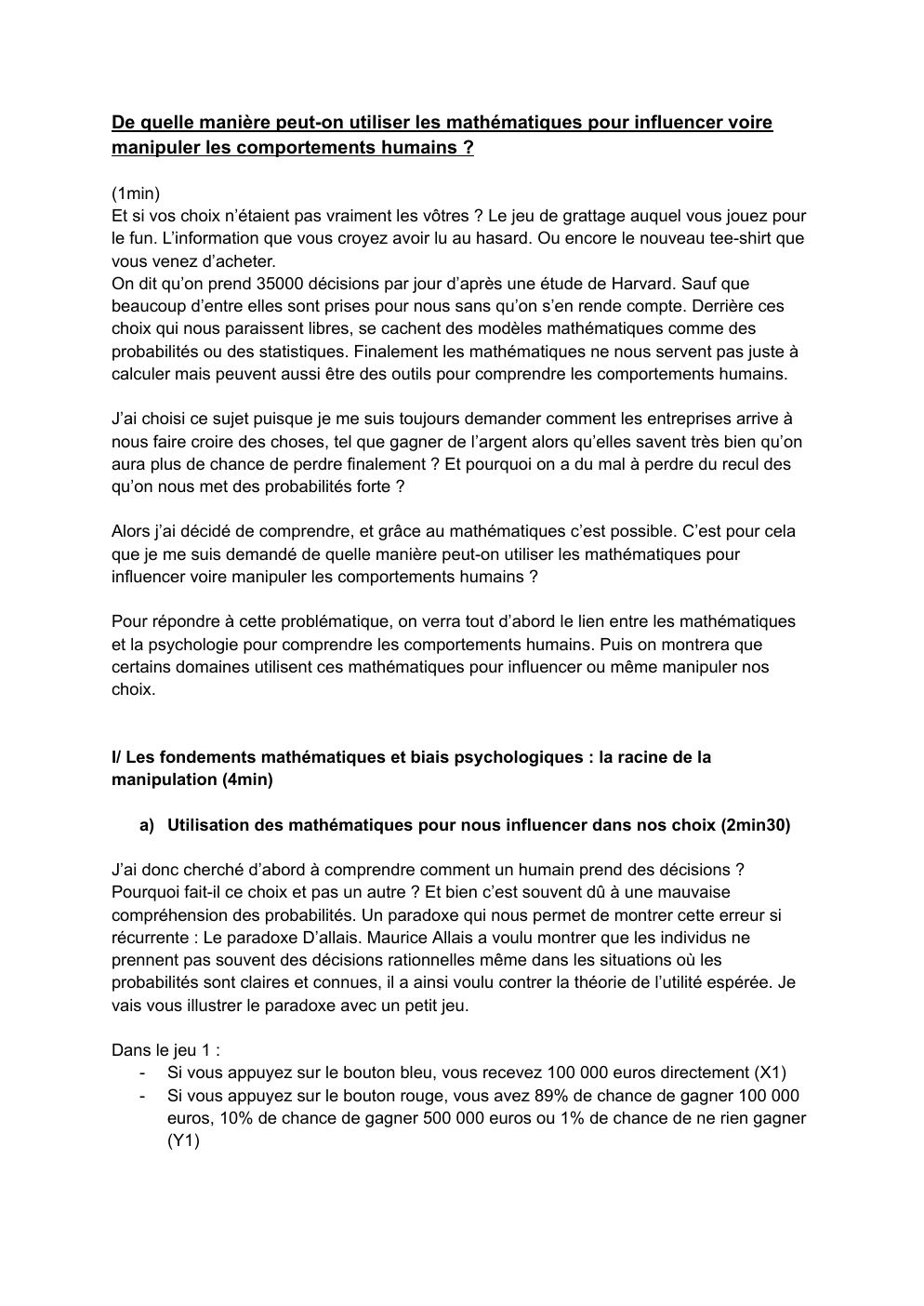 Prévisualisation du document De quelle manière peut-on utiliser les mathématiques pour influencer voire manipuler les comportements humains ?