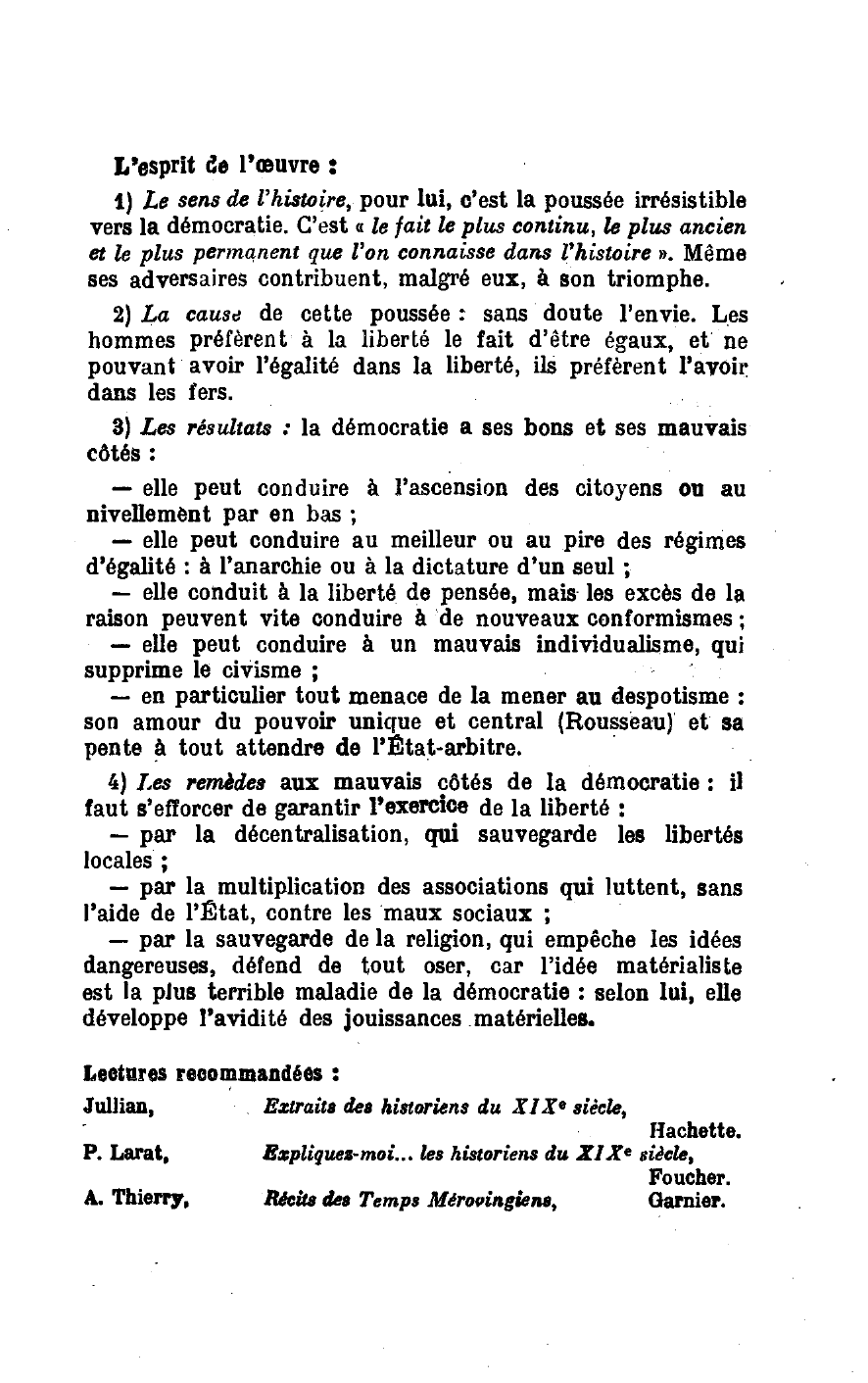 Prévisualisation du document DE TOCQUEVILLE: 1805 - 1859 : vie et oeuvre