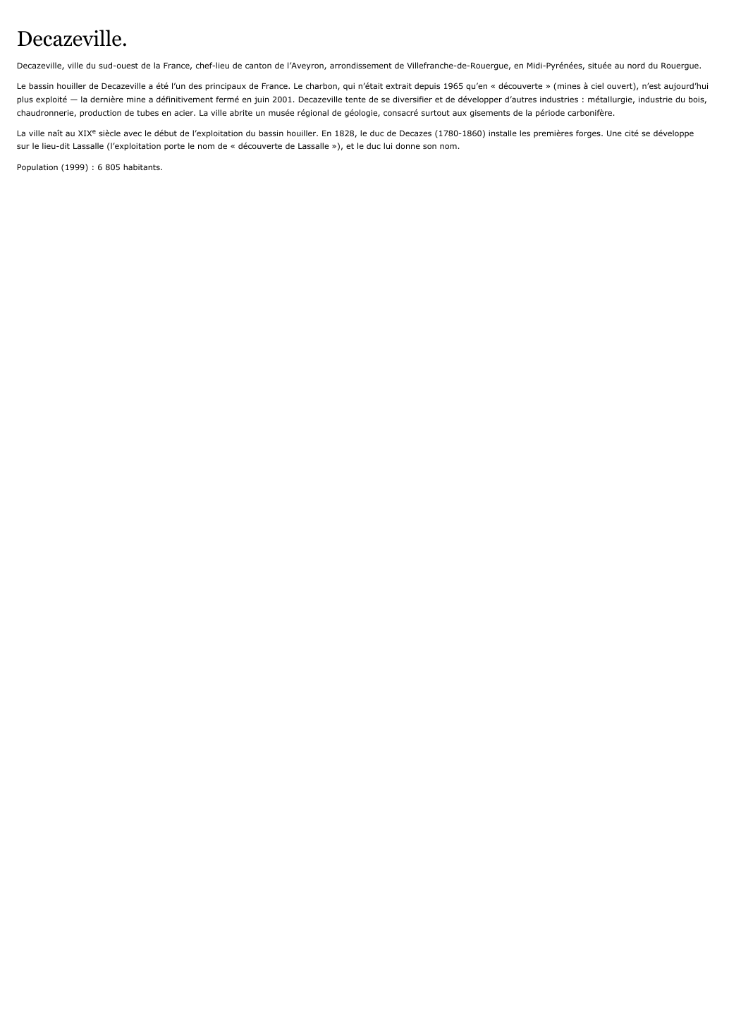 Prévisualisation du document Decazeville.