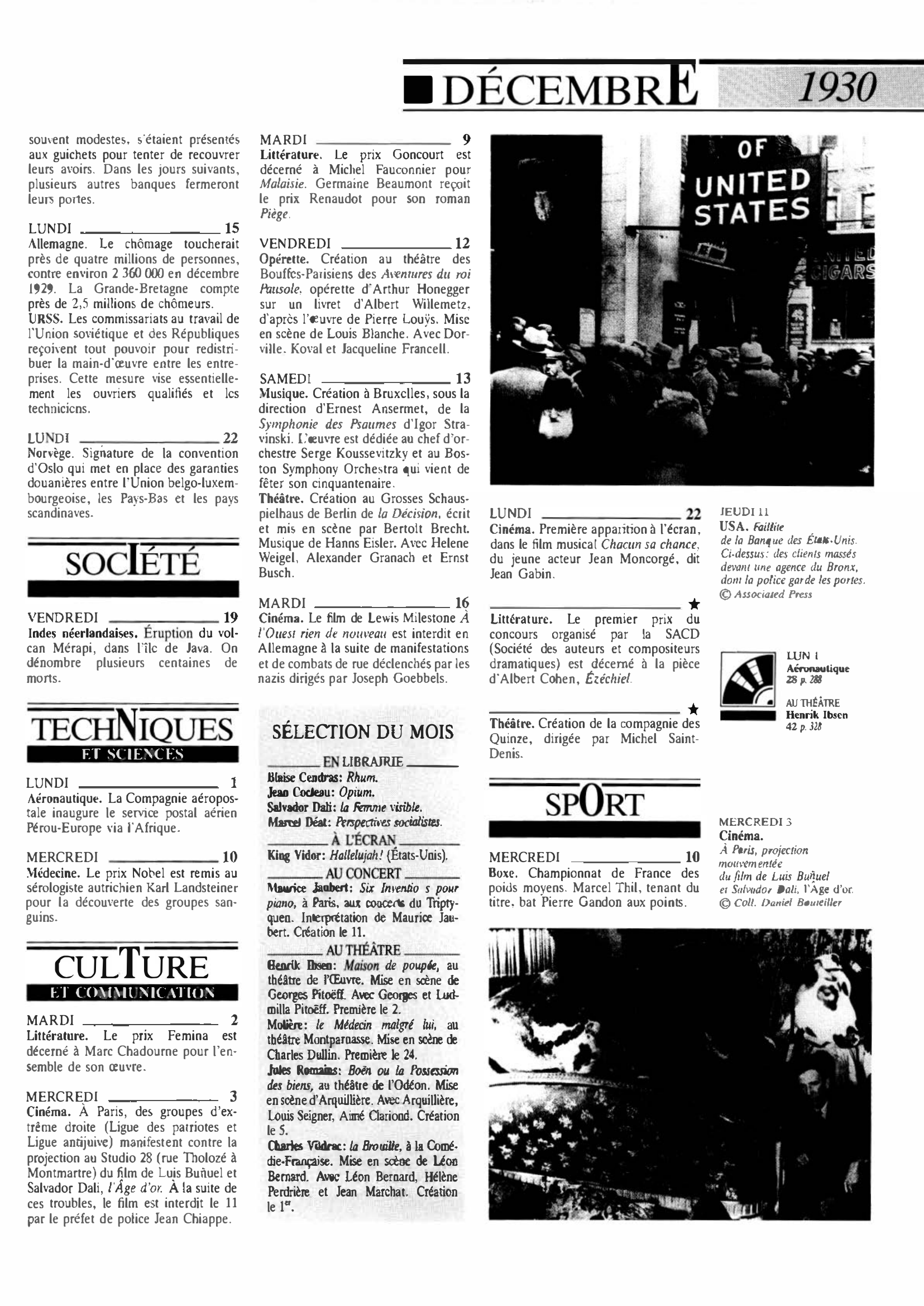 Prévisualisation du document ■ DÉCEMBRE 1930 dans le monde (histoire chronologique)