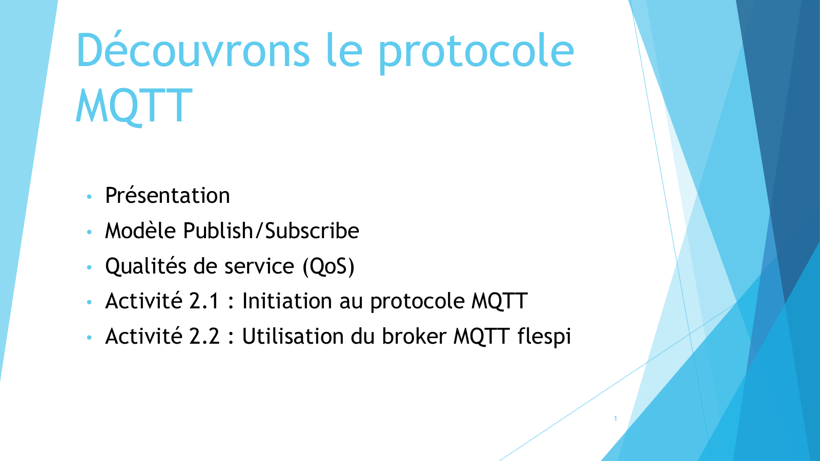 Prévisualisation du document Découverte du protocole MQTT
