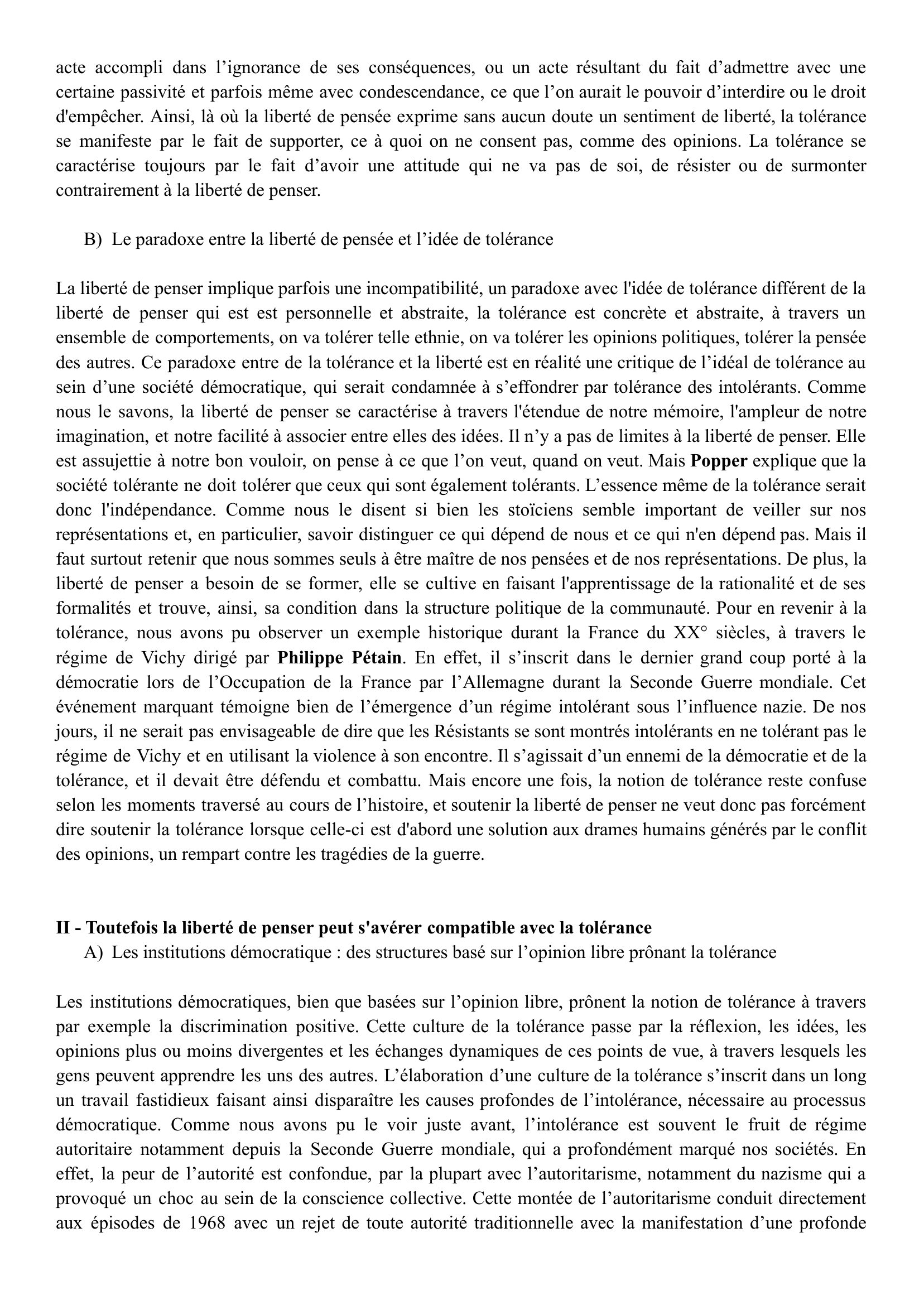 Prévisualisation du document Défendre la liberté de penser, est-ce défendre la tolérance ?