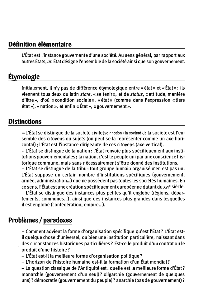 Prévisualisation du document •
Définition élémentaire
L'État est l'instance gouvernante d'une société. Au sens général, par rapport aux
autres États, un État désigne...