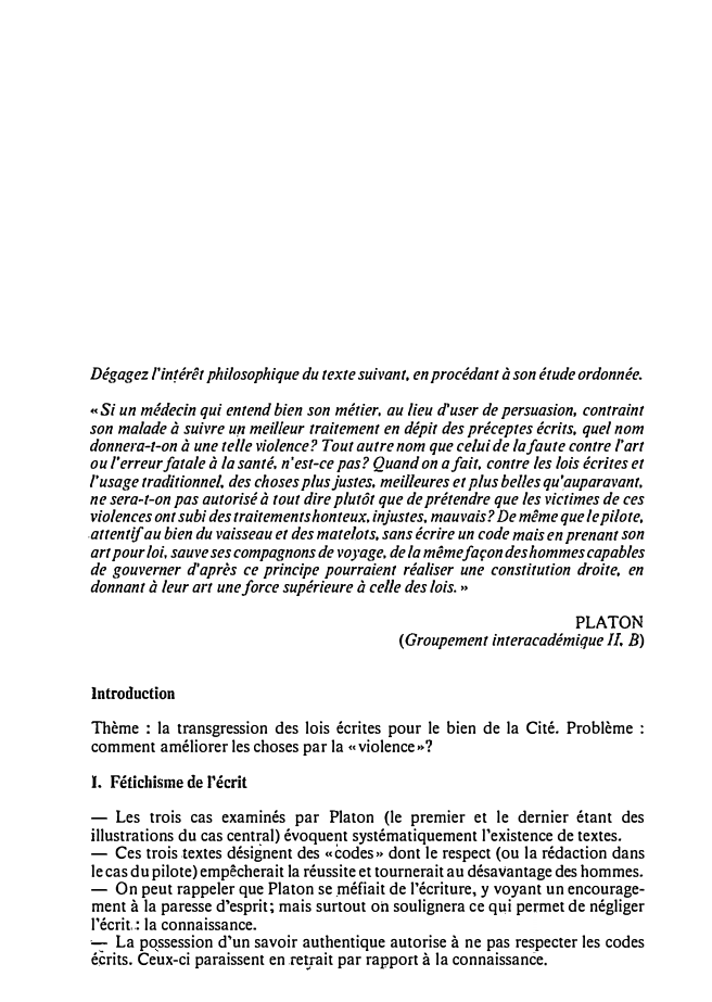 Prévisualisation du document Dégagez l'intérêt philosophique du texte suivant, en procédant à son étude ordonnée.
« Si

un médecin qui entend bien son...