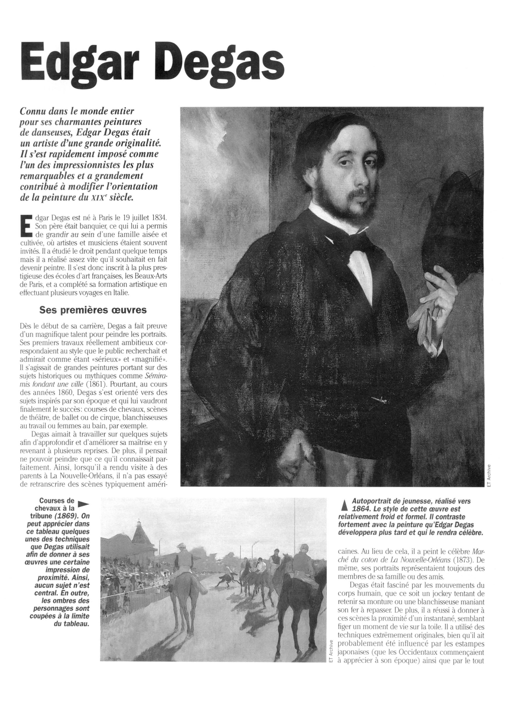 Prévisualisation du document Degas, Edgar (Beaux-Arts)