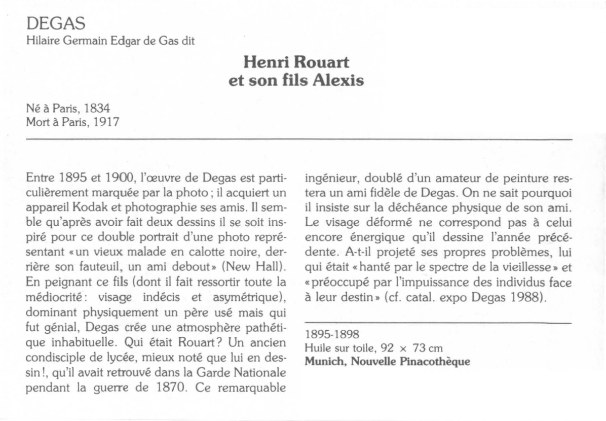 Prévisualisation du document DEGAS : Henri Rouart et son fils Alexis