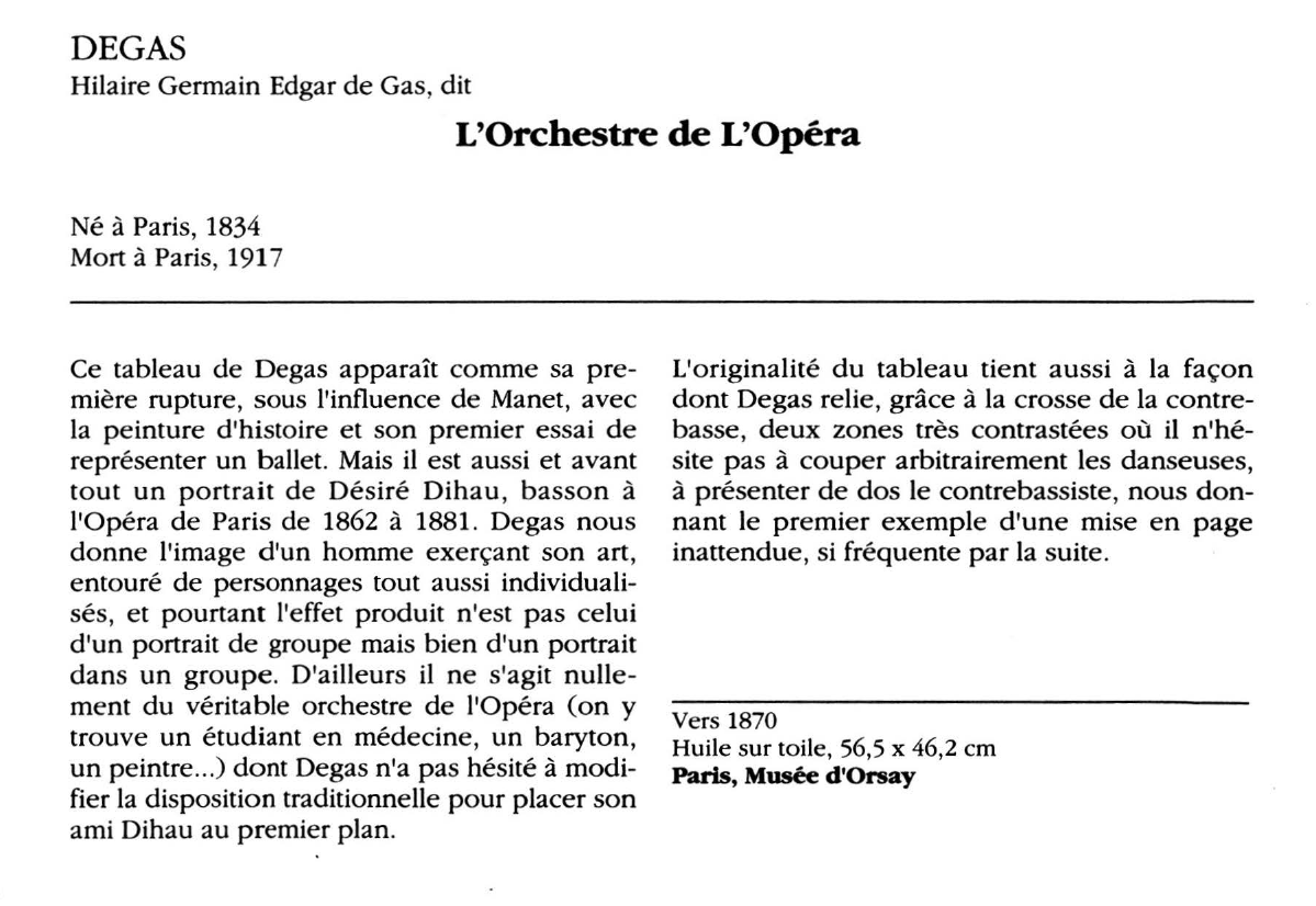 Prévisualisation du document DEGAS : L'Orchestre de L'Opéra