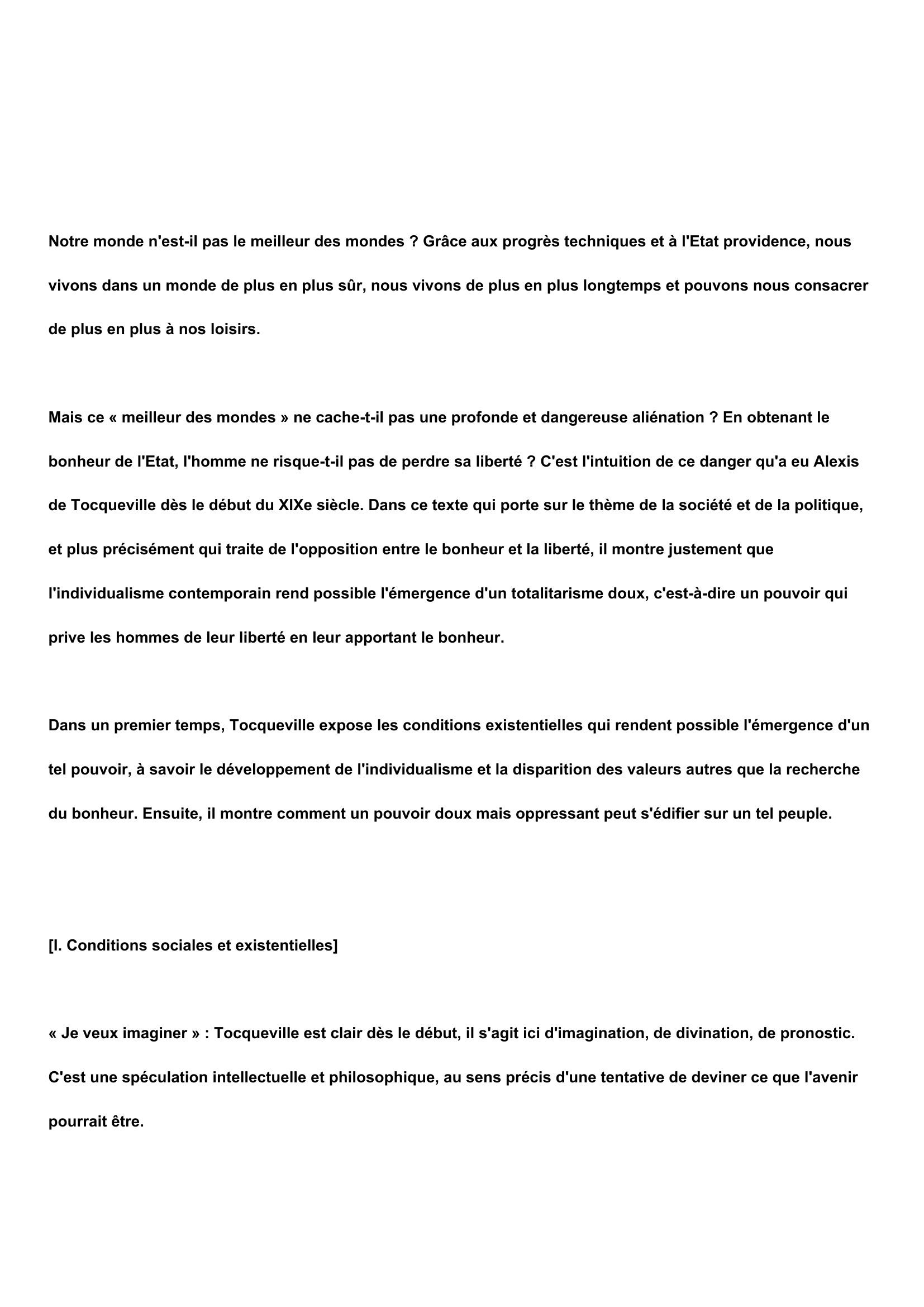 Prévisualisation du document DÉMOCRATIE EN AMÉRIQUE (DE LA), 1835 et 1840.  Tocqueville (Charles Alexis Cléret de)
