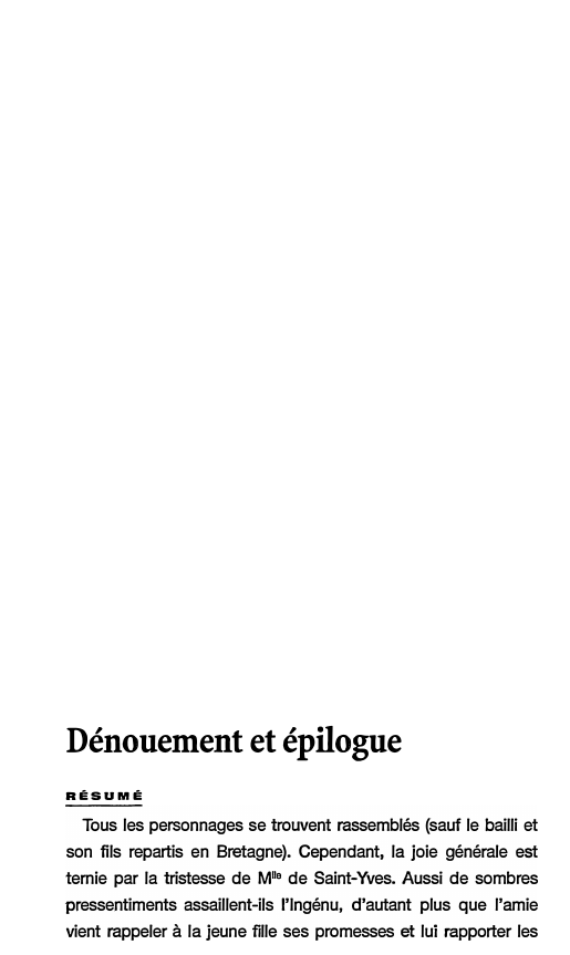Prévisualisation du document Dénouement et épilogue - Commentaire de L'Ingénu de Voltaire