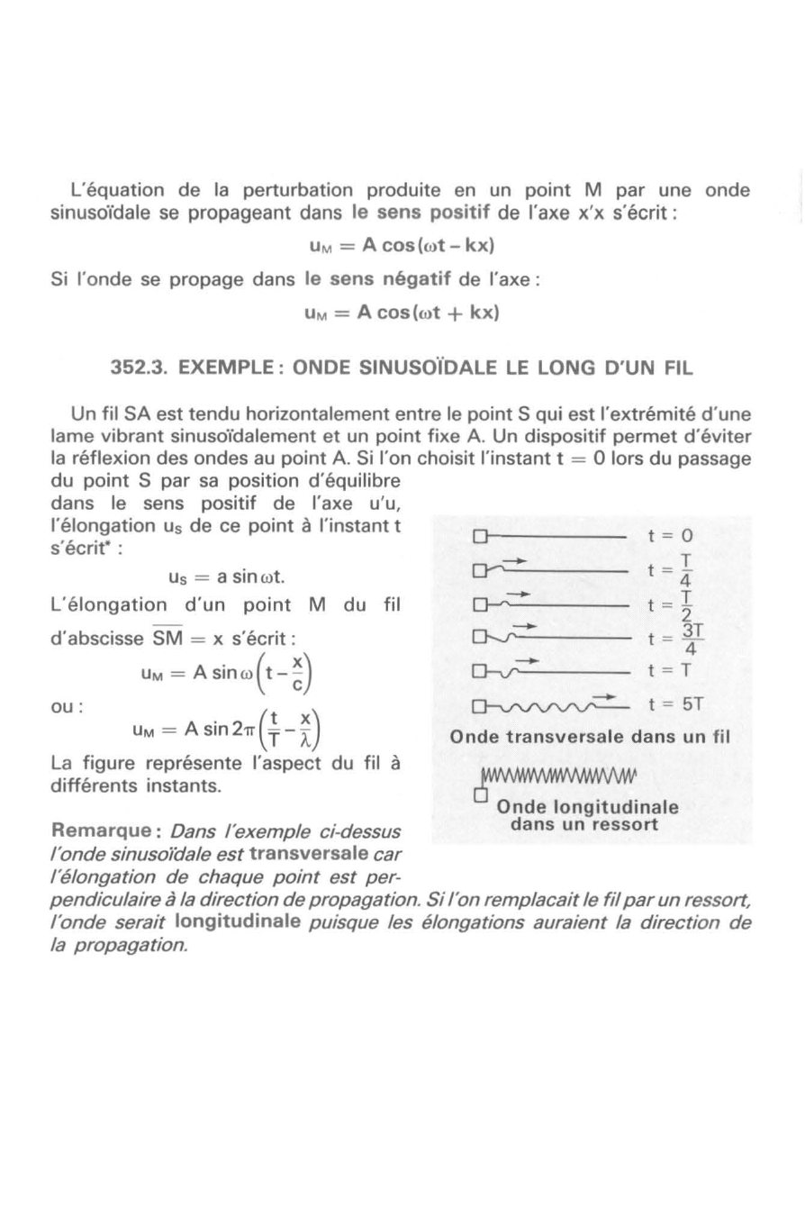 Prévisualisation du document DEPHASAGE - VECTEUR D'ONDE - ÉTUDE D'UN EXEMPLE