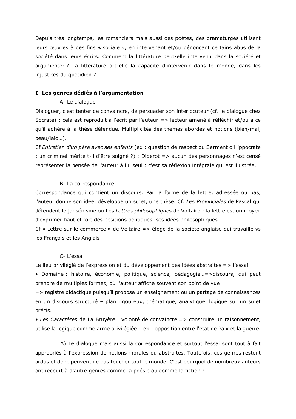 Prévisualisation du document Depuis très longtemps, les romanciers mais aussi des poètes, des dramaturges utilisent
leurs œuvres à des fins « sociale »,...