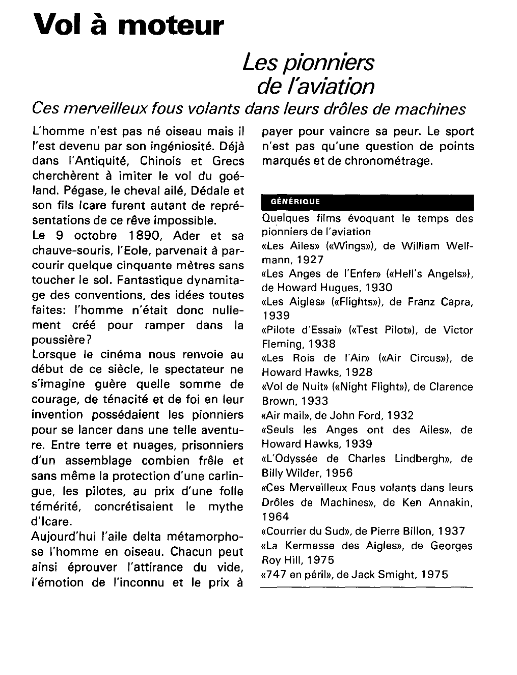 Prévisualisation du document Des pionniers de l'aviation testent le vol sur long-courrier