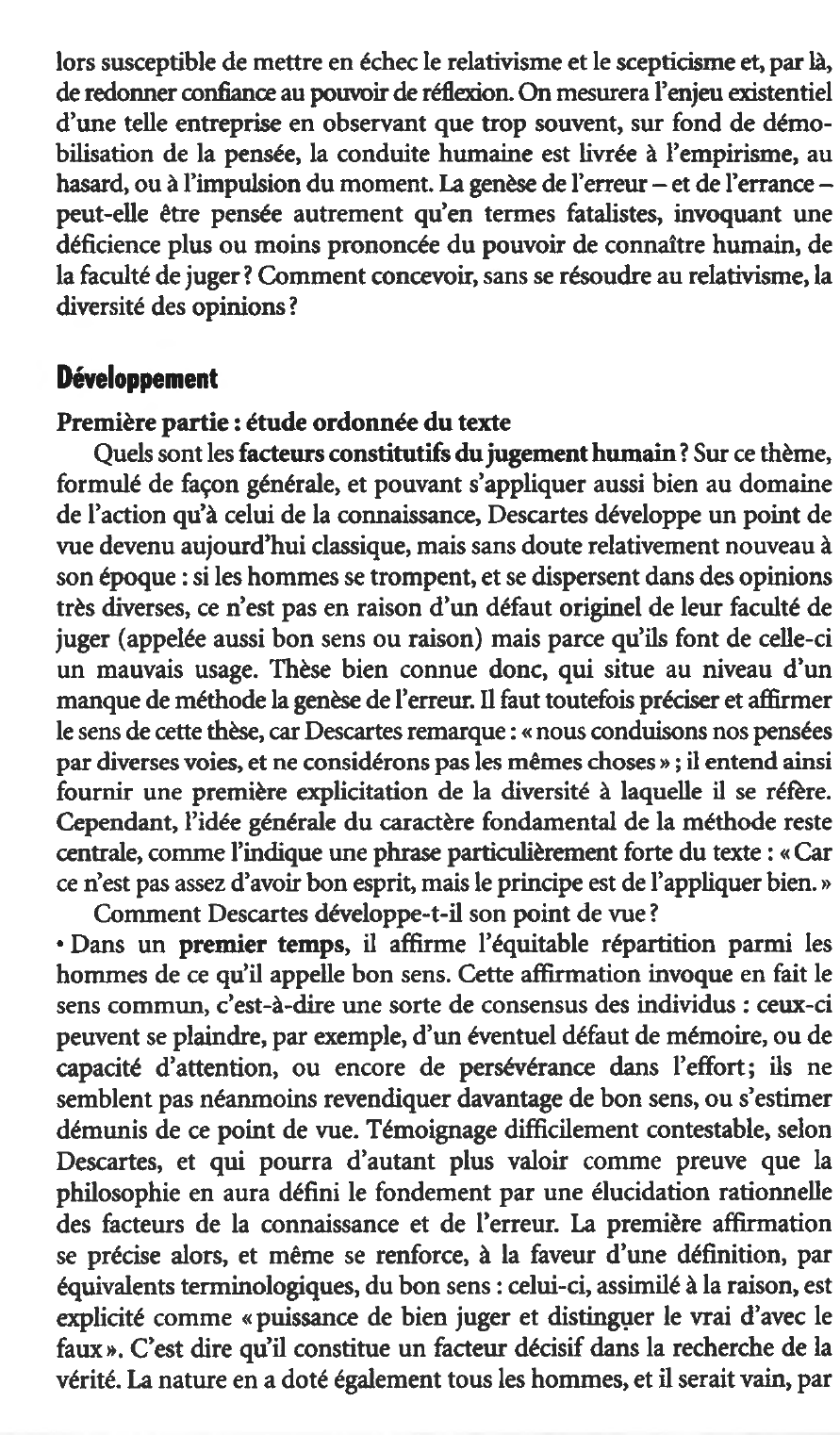 Prévisualisation du document Descartes, Discours de la méthode, première partie