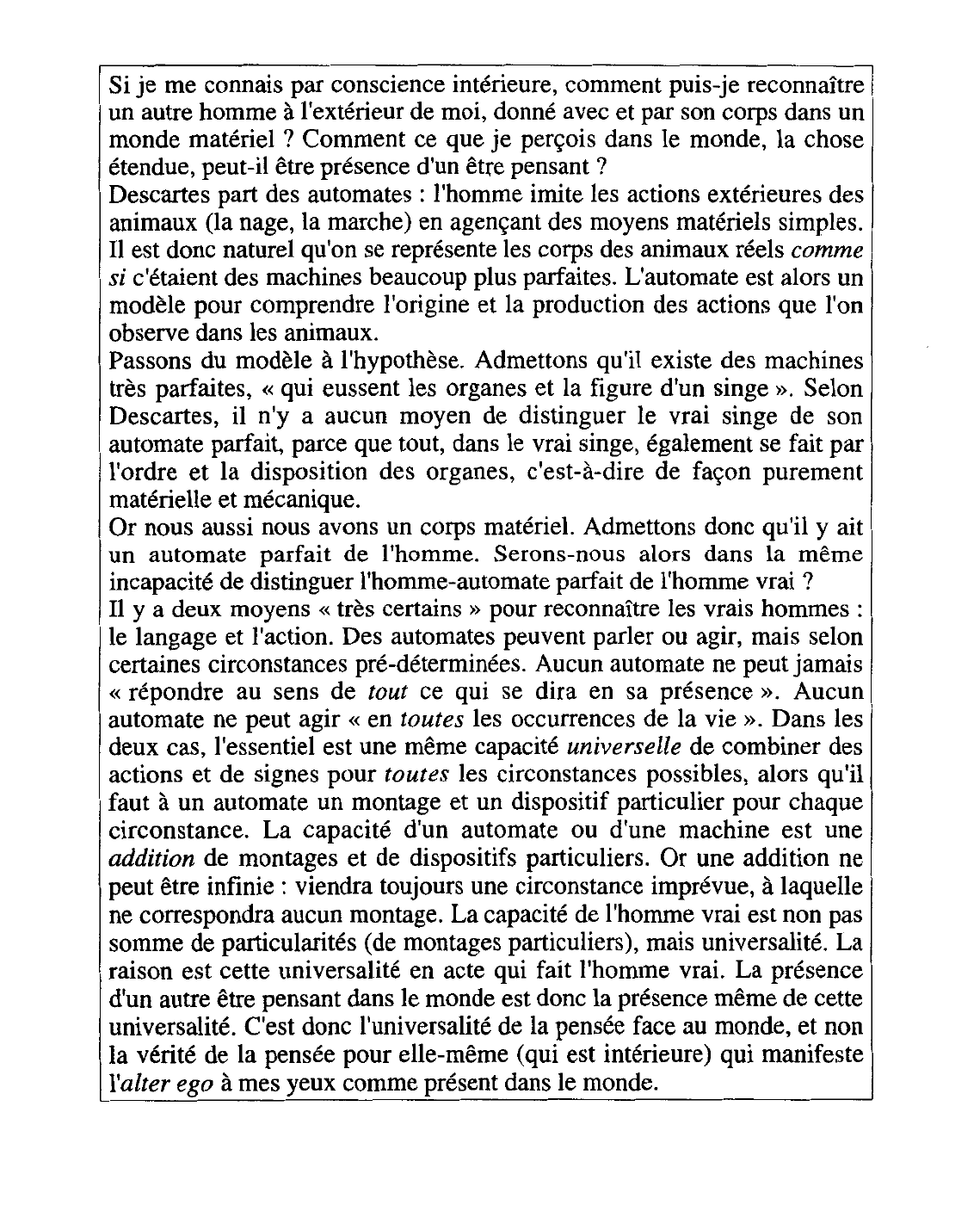 Prévisualisation du document Descartes : Discours de la méthode, Ve partie, éd. Alquié, Gamier, Tome I, p. 628-629. Commentaire