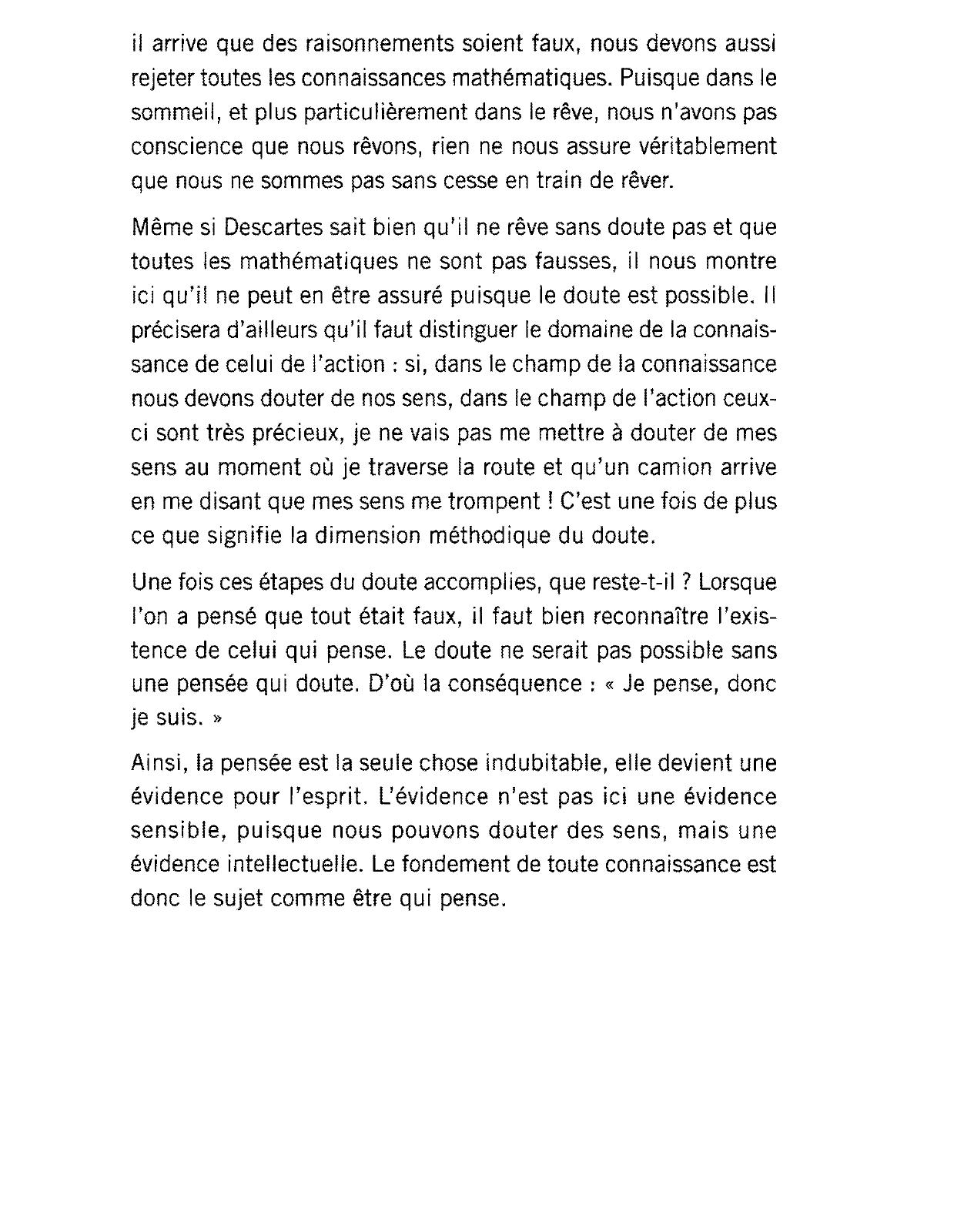 Prévisualisation du document DESCARTES: «Je pense donc je suis...». Commentez cette citation.