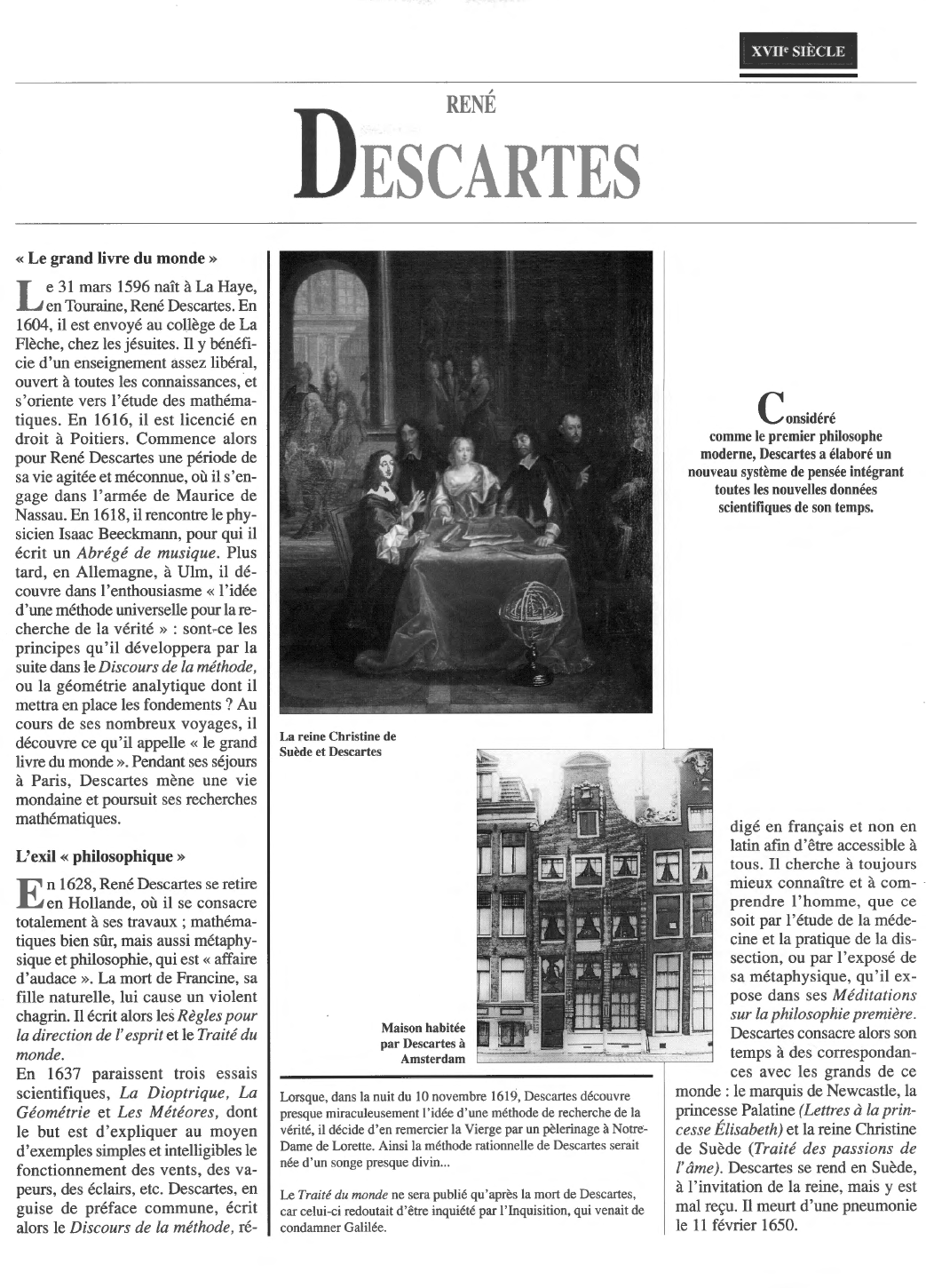 Prévisualisation du document Descartes: le grand livre du monde