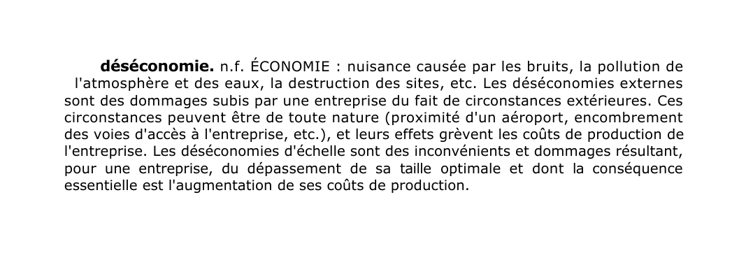 Prévisualisation du document déséconomie.