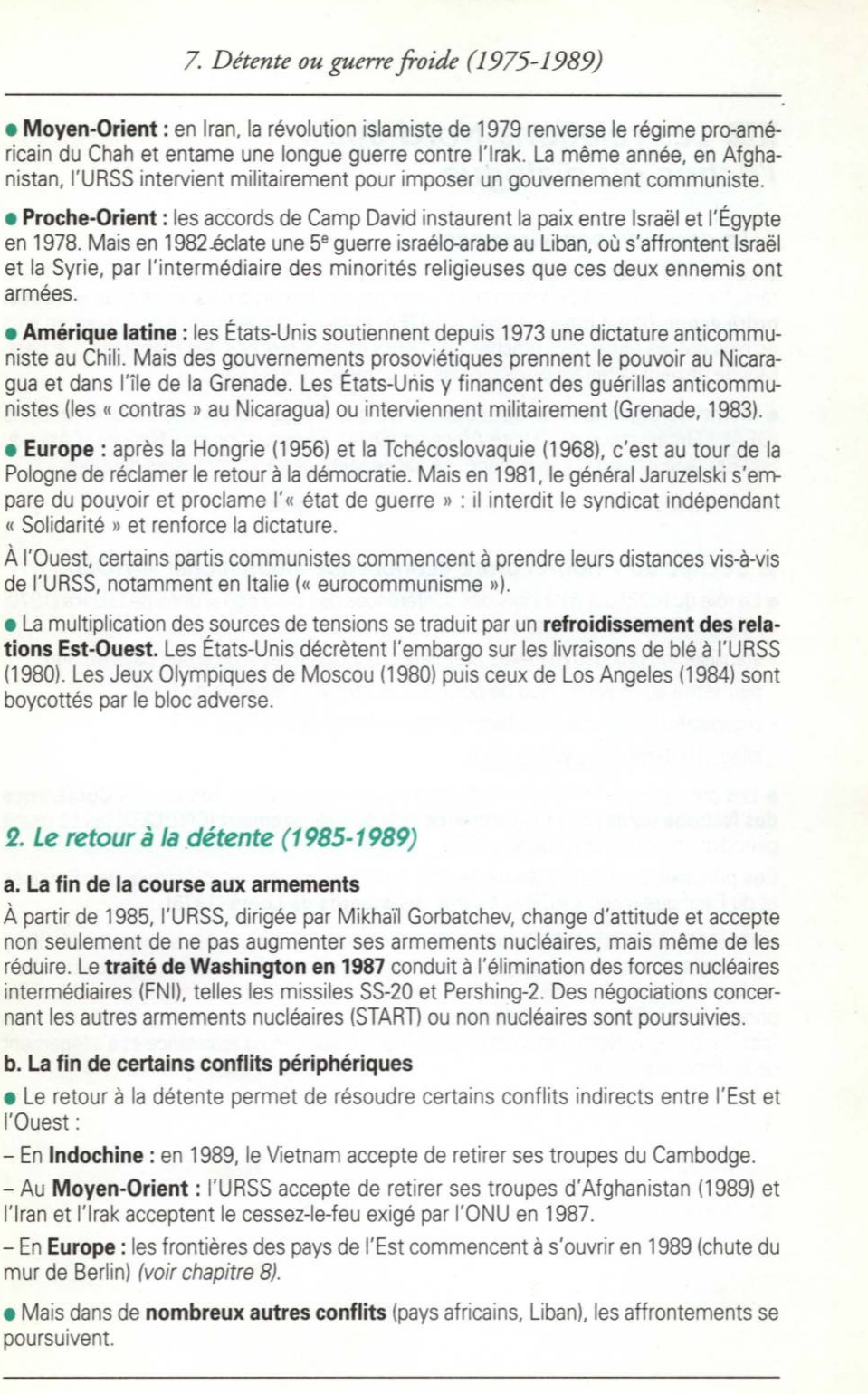 Prévisualisation du document DÉTENTE OU GUERRE FROIDE (1975-1989) - HISTOIRE