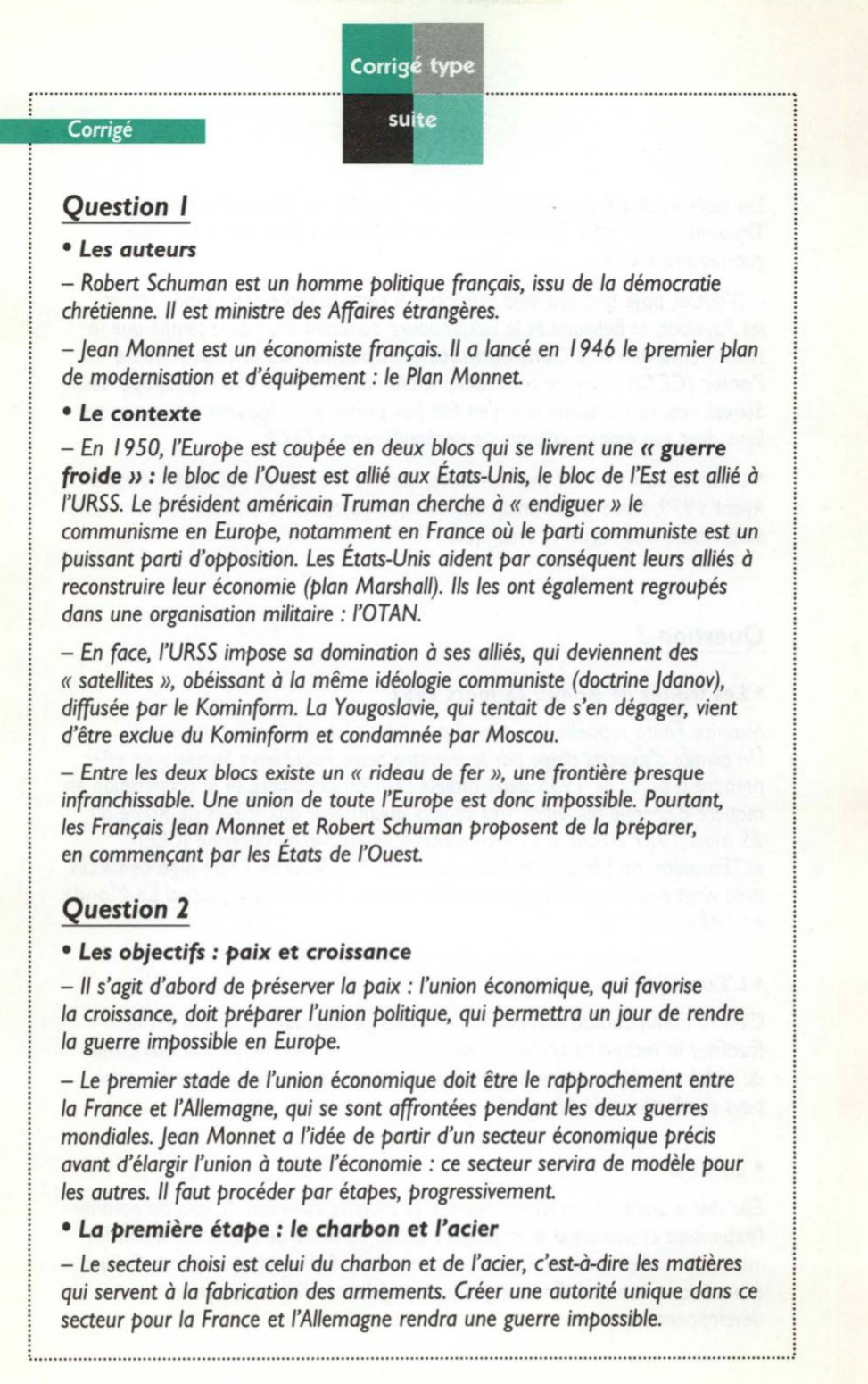 Prévisualisation du document Deux étapes de la construction de l'Europe.