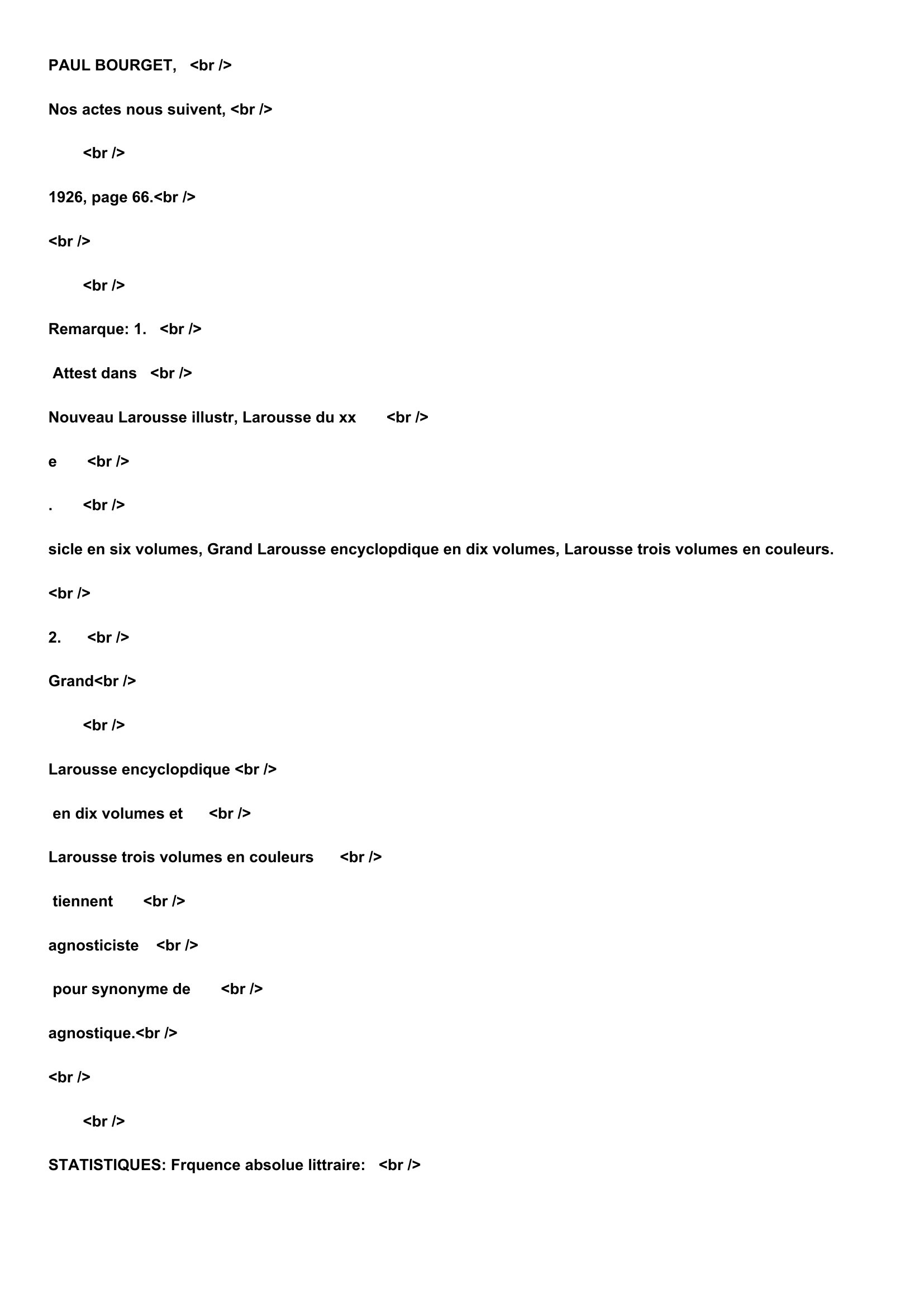 Prévisualisation du document Dfinition: AGNOSTICISTE, adjectif et substantif.