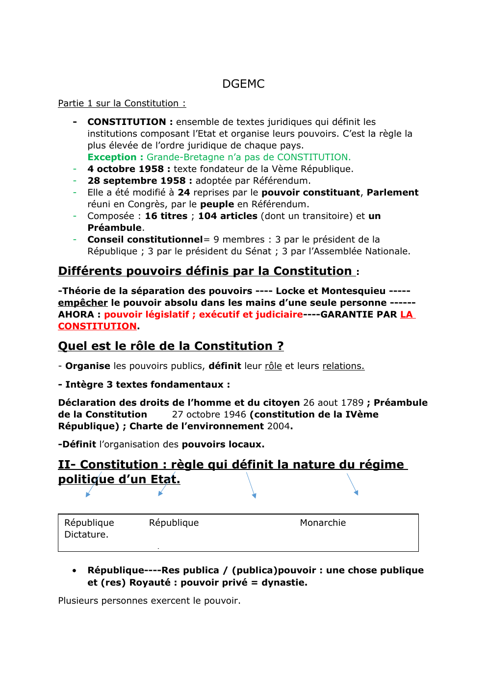 Prévisualisation du document DGEMC chapitre de la constitution