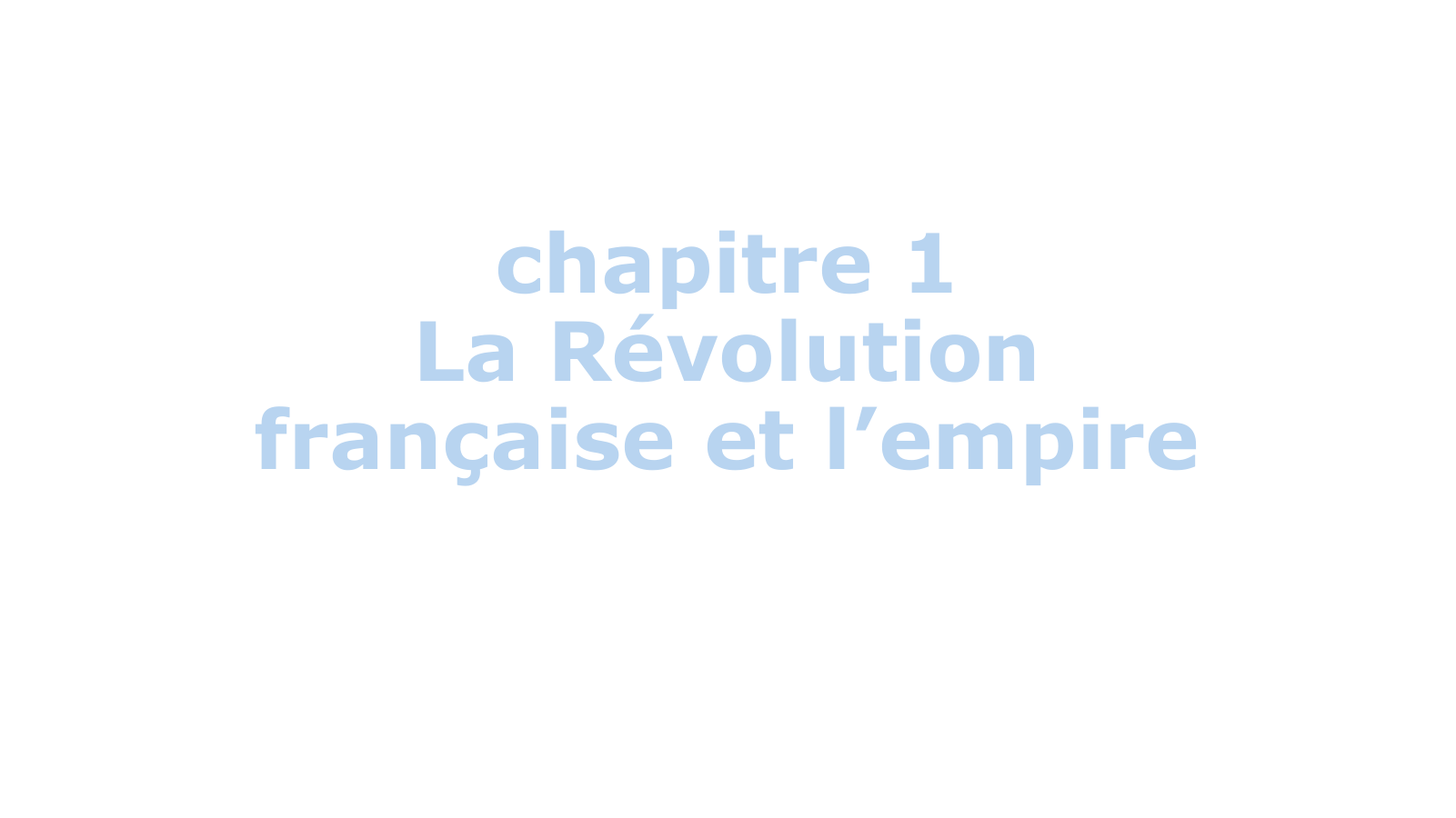 Prévisualisation du document diapo: chapitre 1 La Révolution française et l’empire