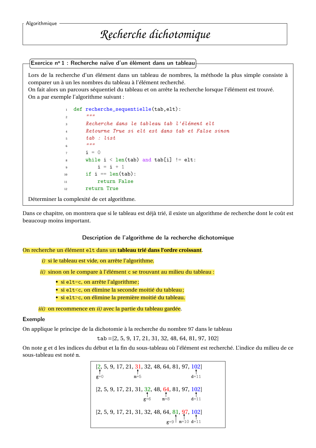 Prévisualisation du document DICHOTOMIE