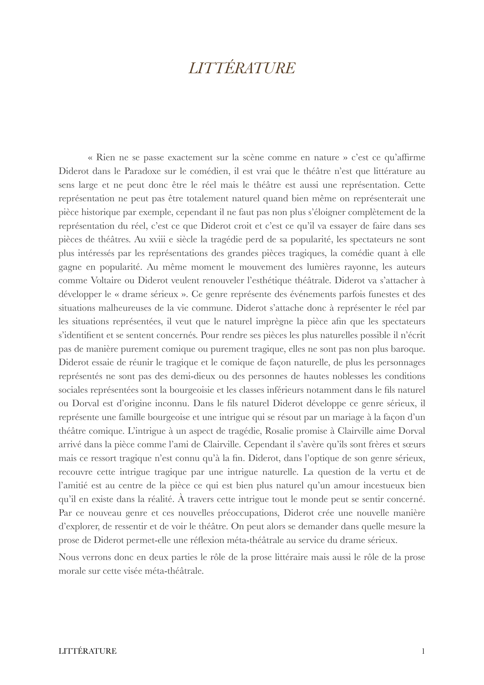 Prévisualisation du document Diderot: Analyse du fils naturel