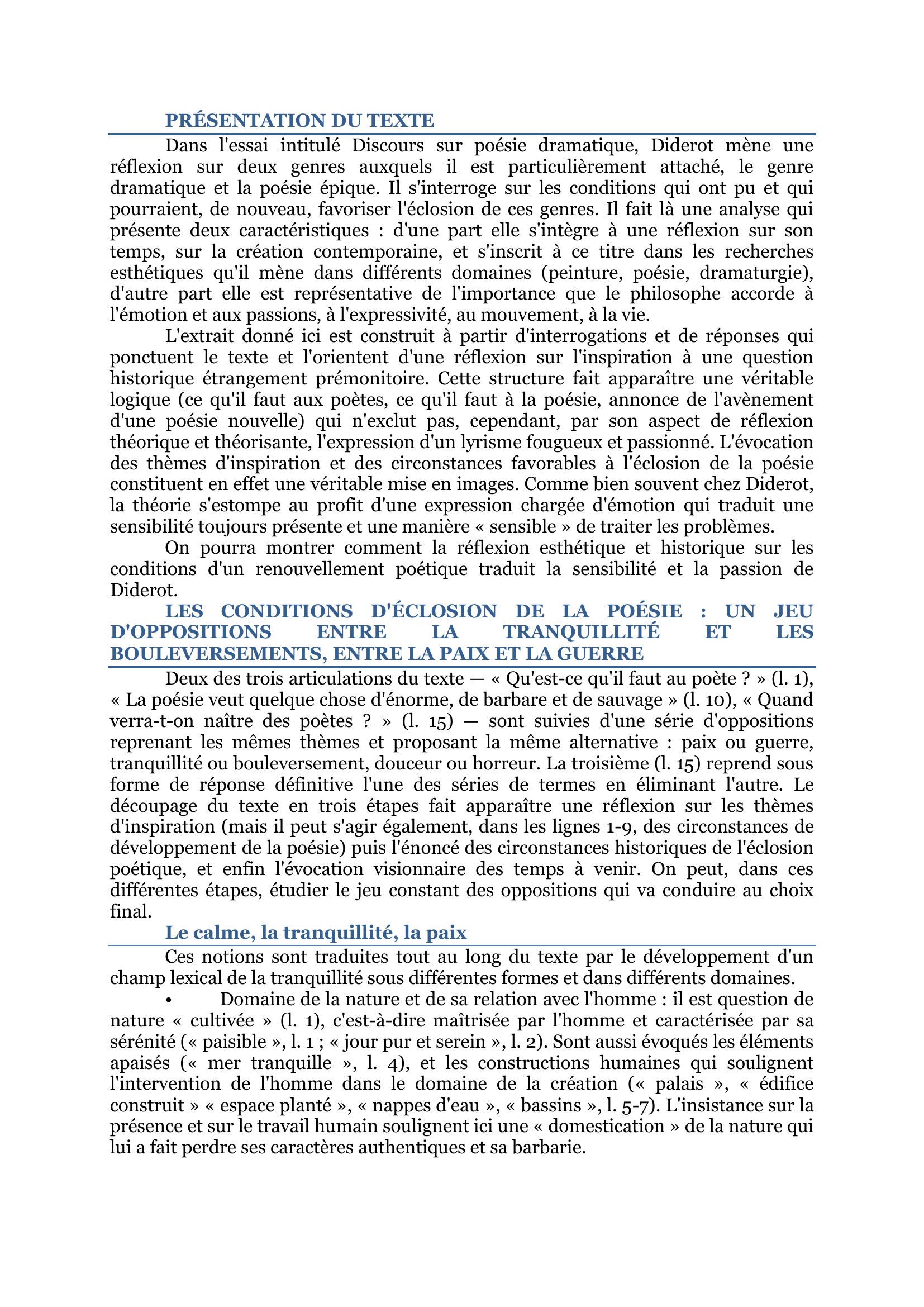 Prévisualisation du document Diderot - Discours sur la poésie dramatique