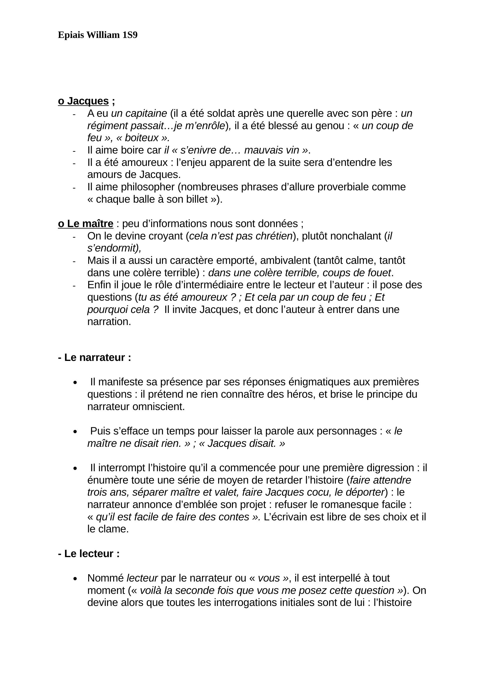 Prévisualisation du document Diderot, étude d'un incipit