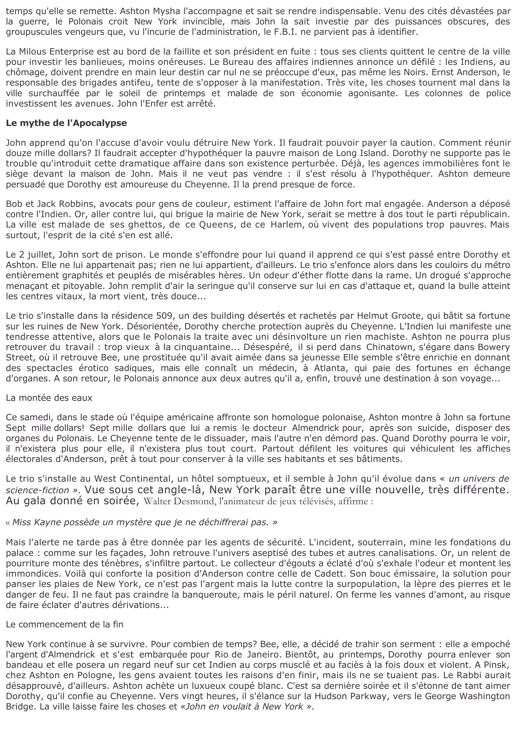 Prévisualisation du document Didier Decoin : John l'Enfer (Fiche de lecture)