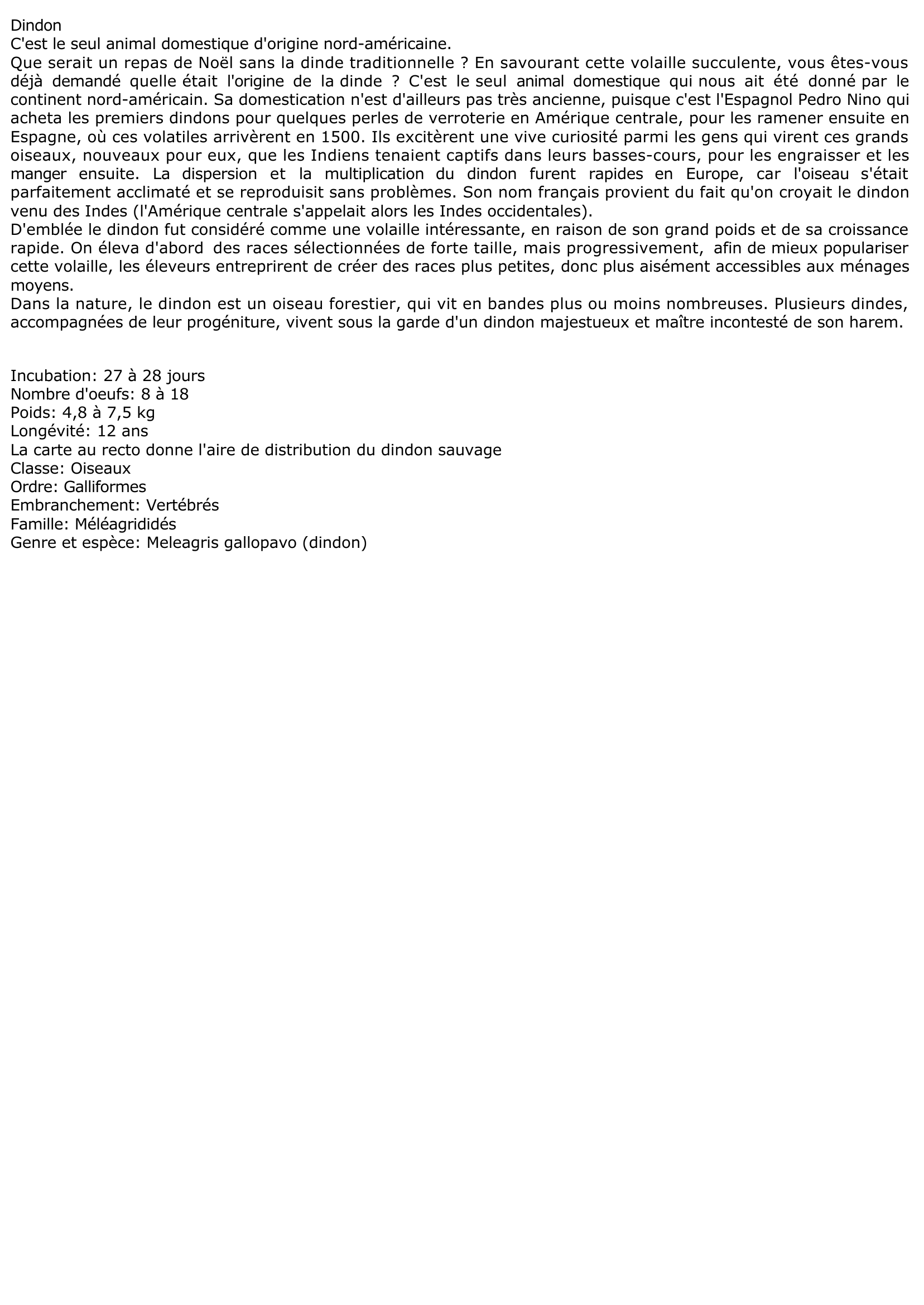 Prévisualisation du document Dindon