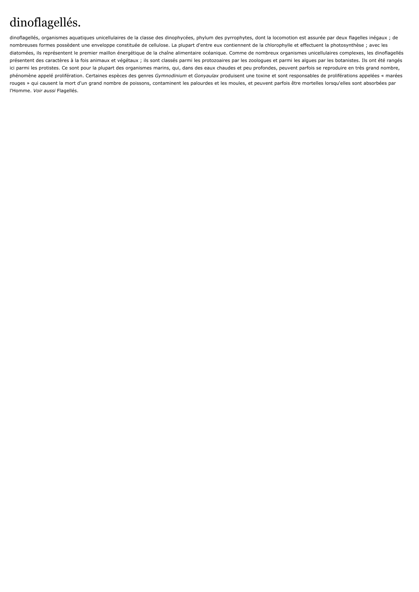 Prévisualisation du document dinoflagellés.